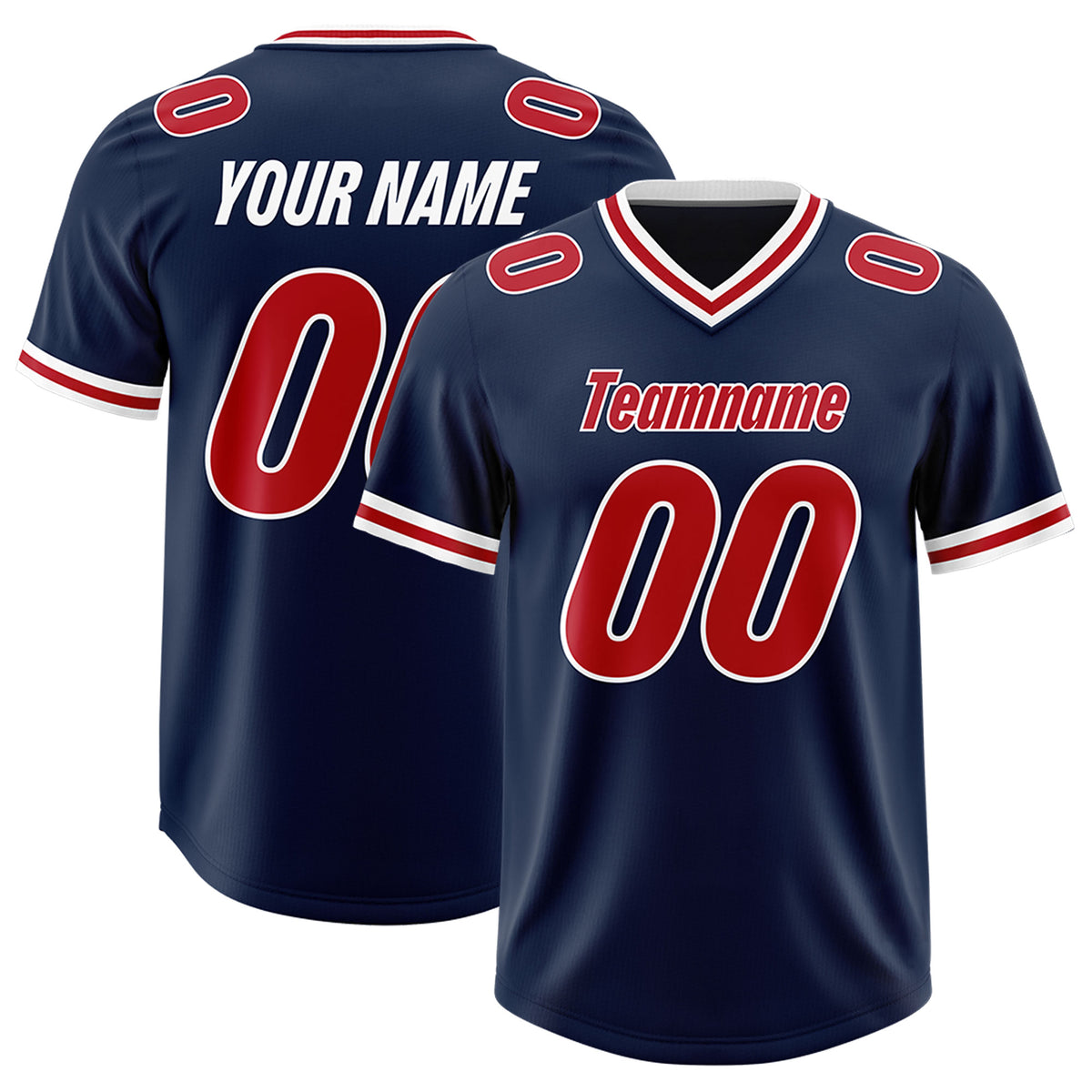 Custom Navy Classic Style American Football Jerseys
