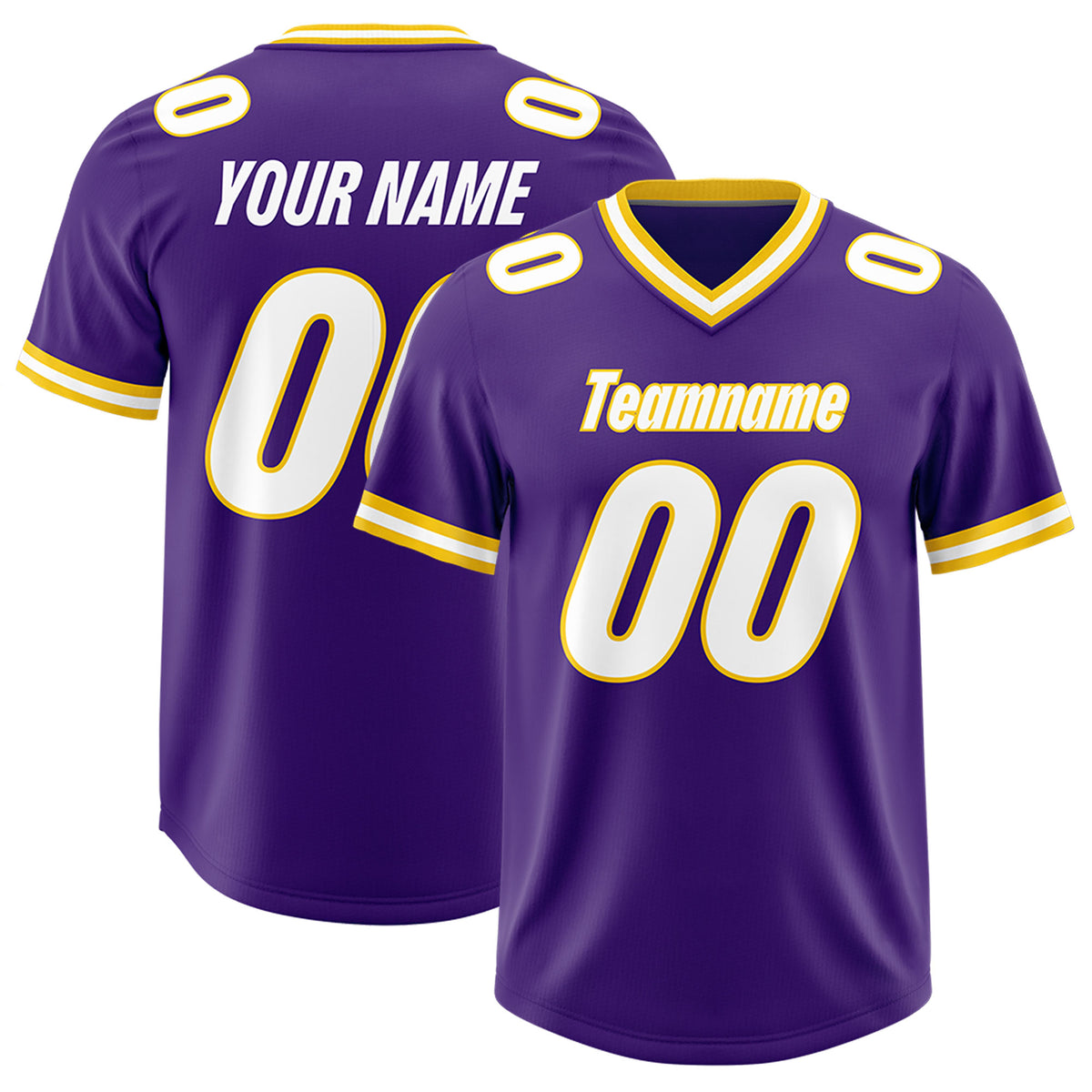 Custom Purple Classic Style American Football Jerseys