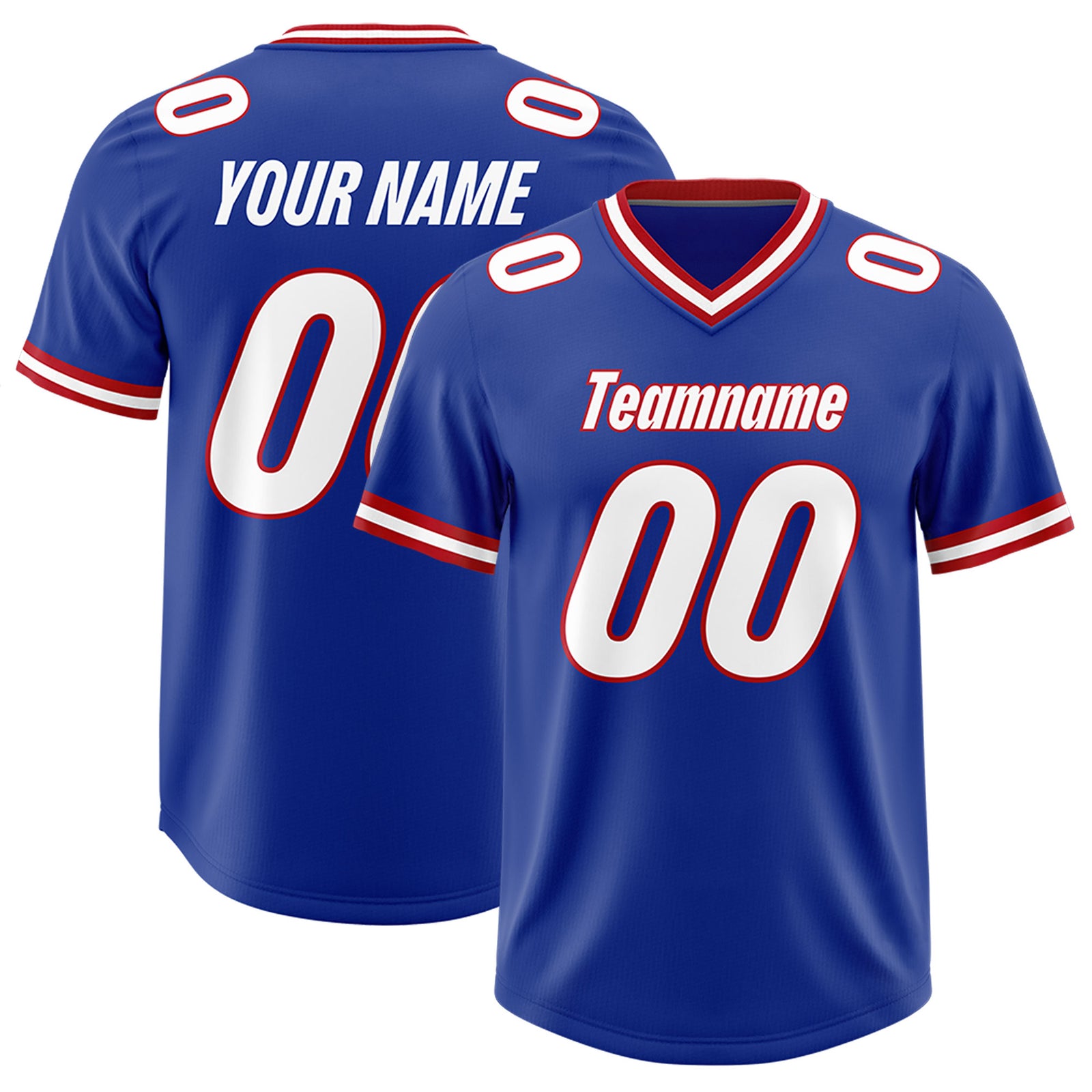 Custom Royal Classic Style American Football Jerseys