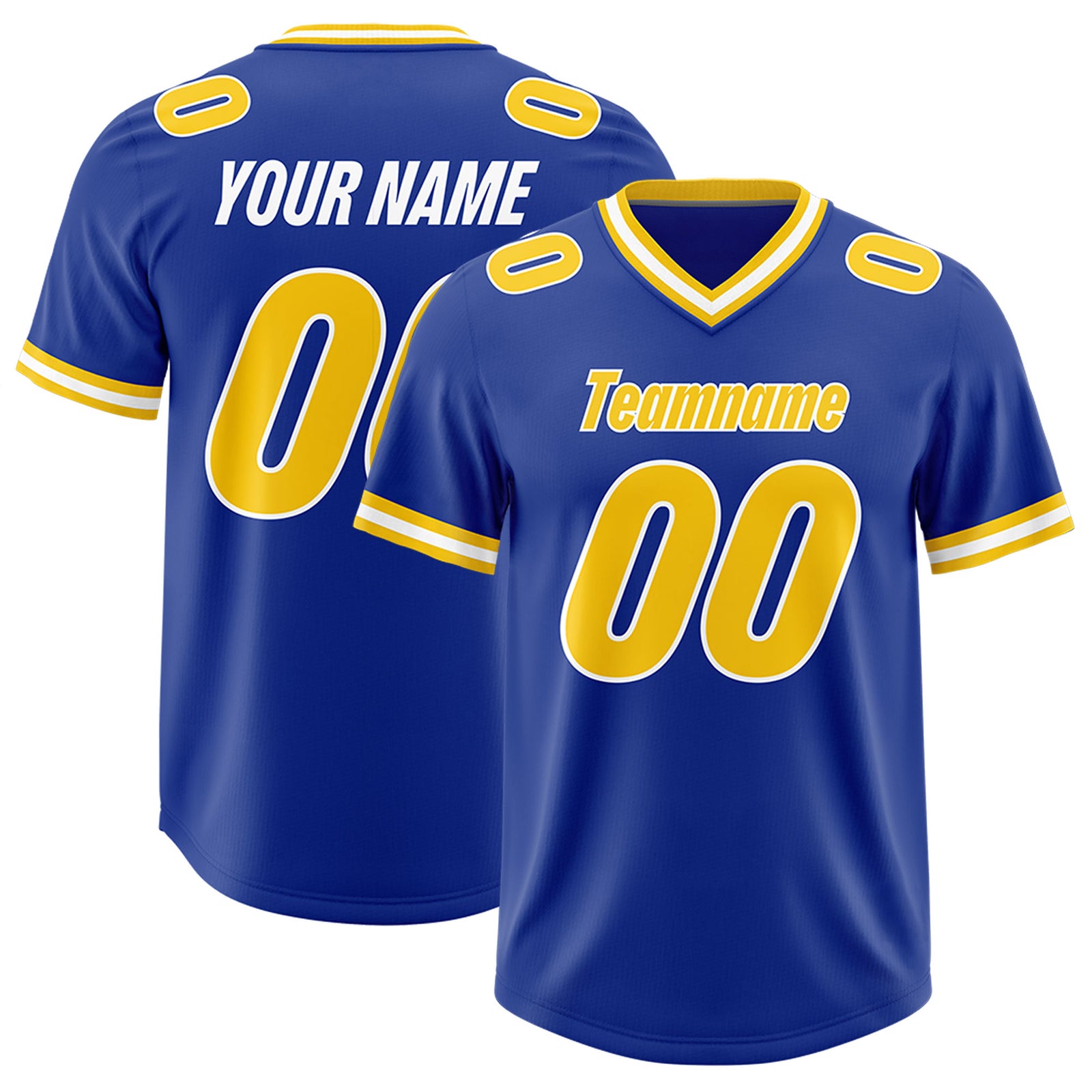 Custom Royal Classic Style American Football Jerseys