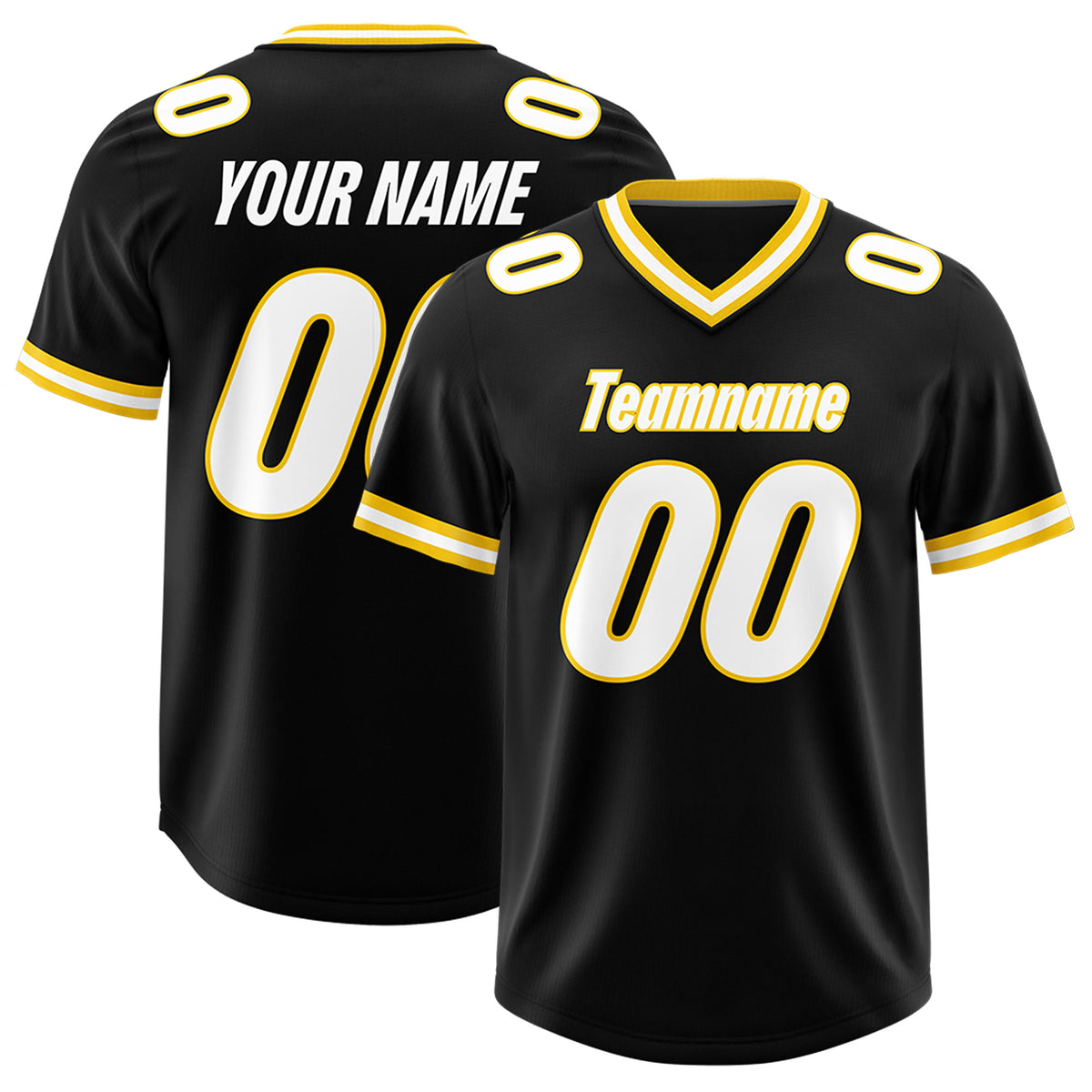 Custom Black Classic Style American Football Jerseys