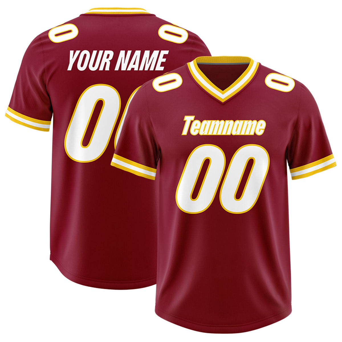 Custom Crimson Classic Style American Football Jerseys