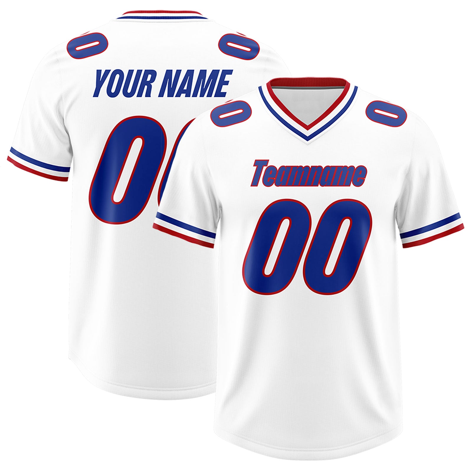 Custom White Classic Style American Football Jerseys