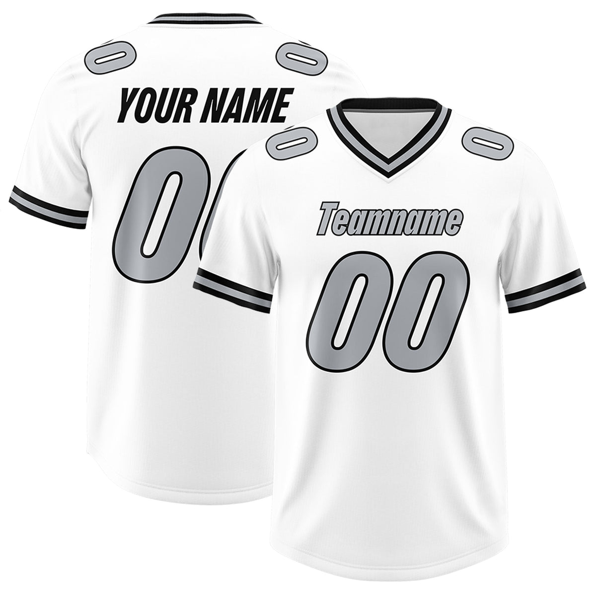 Custom White Classic Style American Football Jerseys