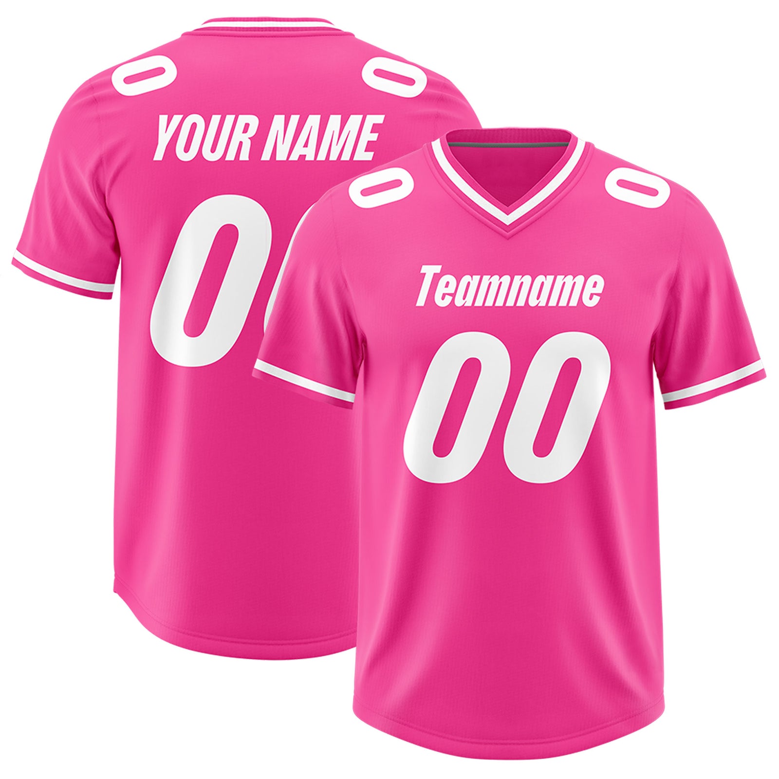 Custom Pink Classic Style American Football Jerseys