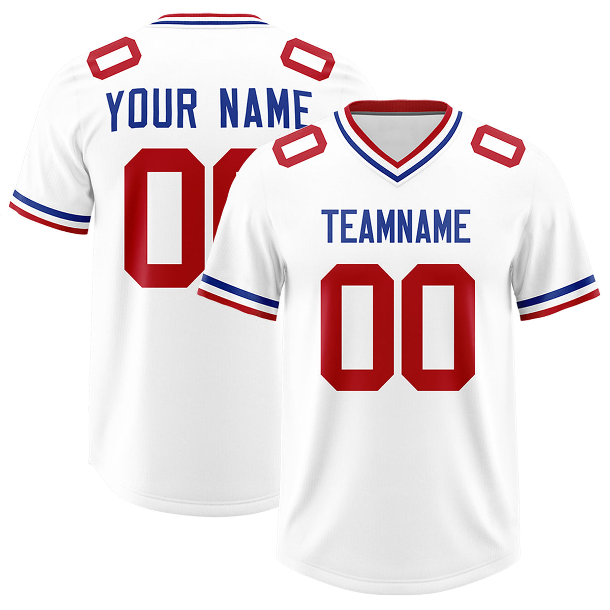 Custom White Classic Style American Football Jerseys