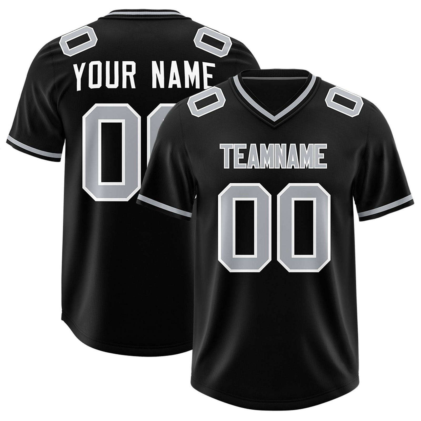 Custom Black Classic Style American Football Jerseys