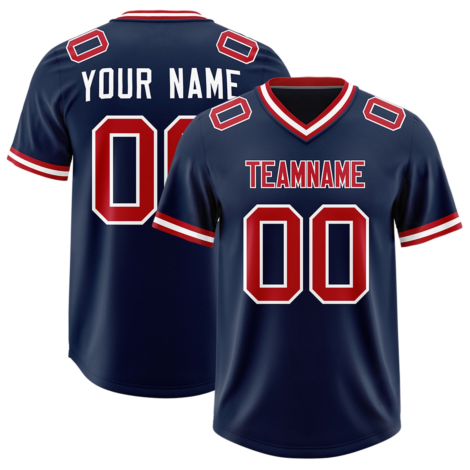 Custom Navy Classic Style American Football Jerseys