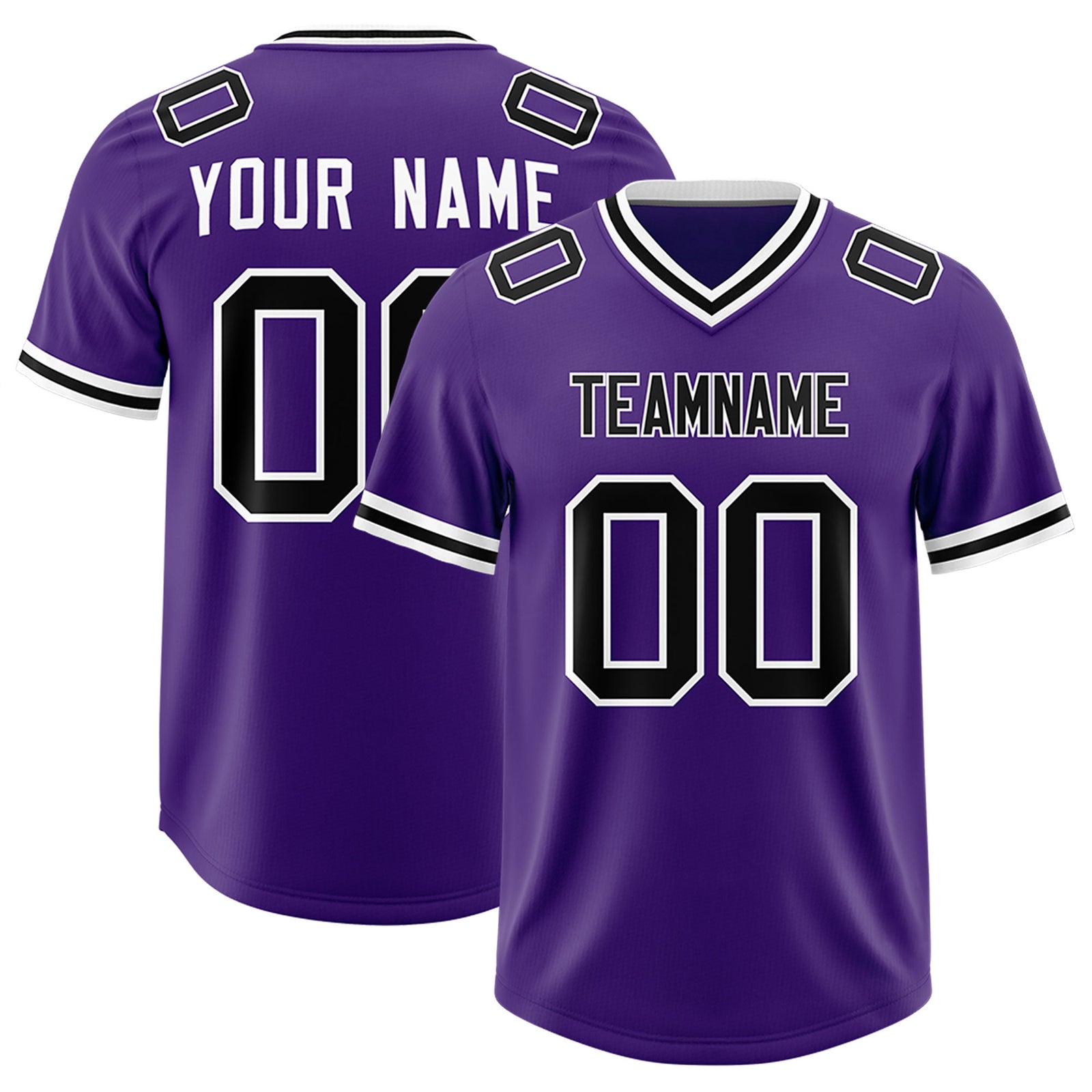 Custom Purple Classic Style American Football Jerseys