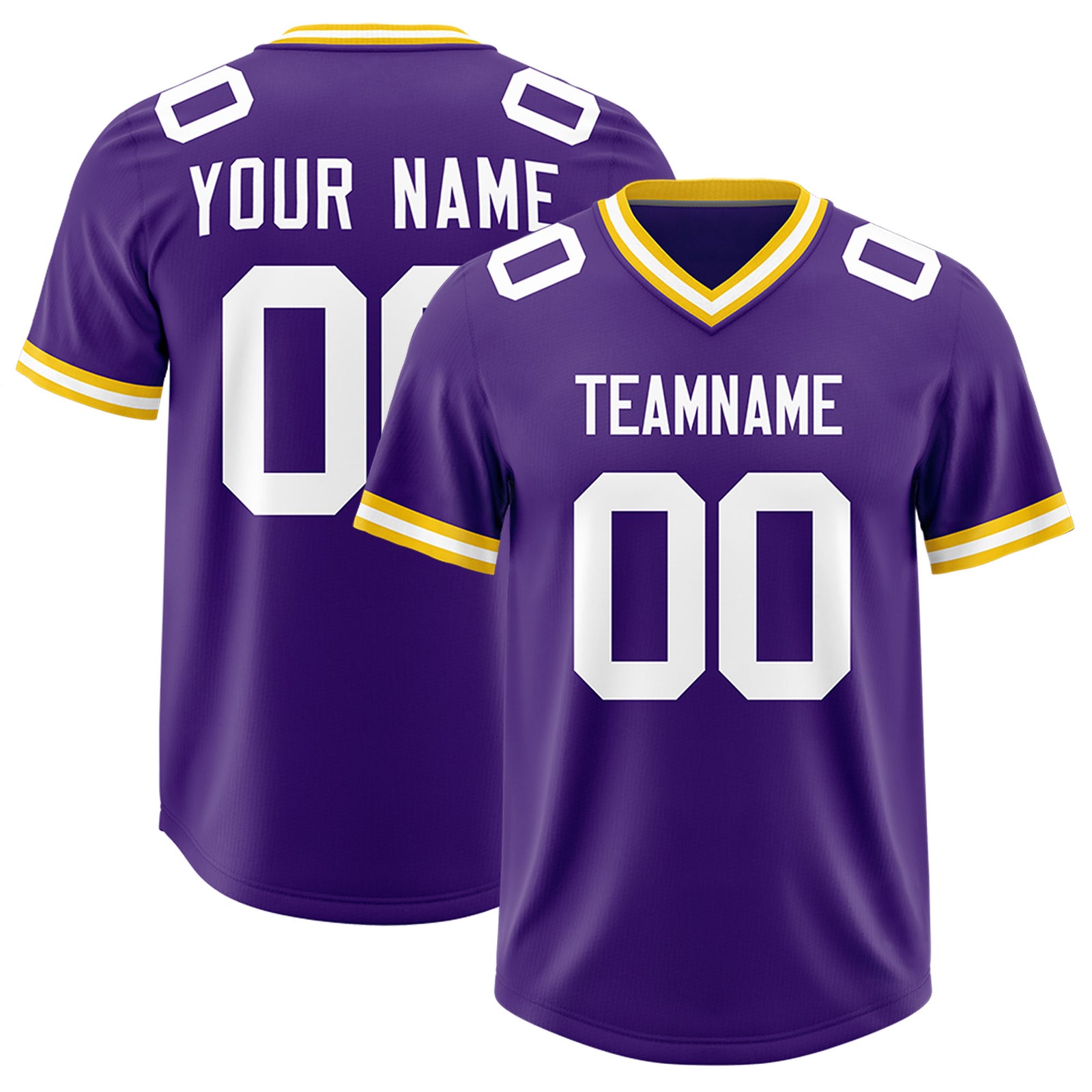 Custom Purple Classic Style American Football Jerseys
