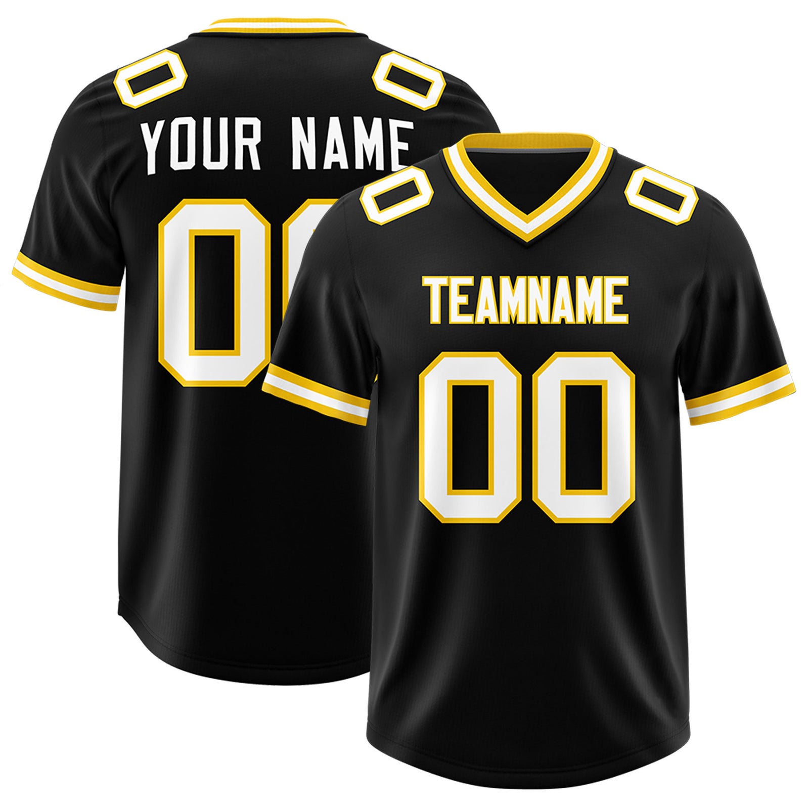 Custom Black Classic Style American Football Jerseys