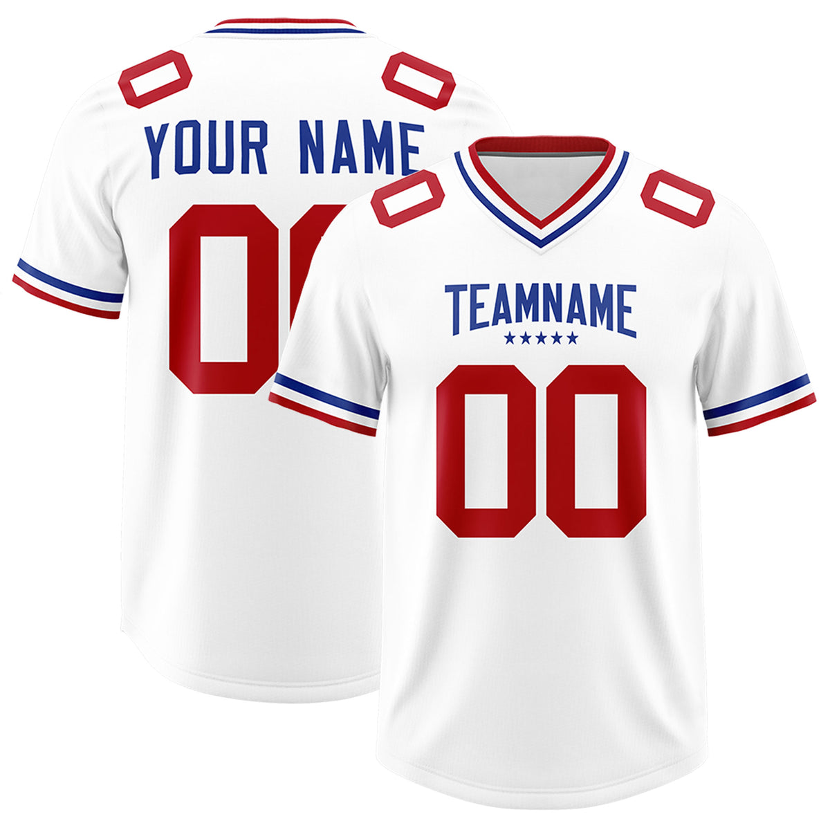 Custom White Classic American Football Jerseys