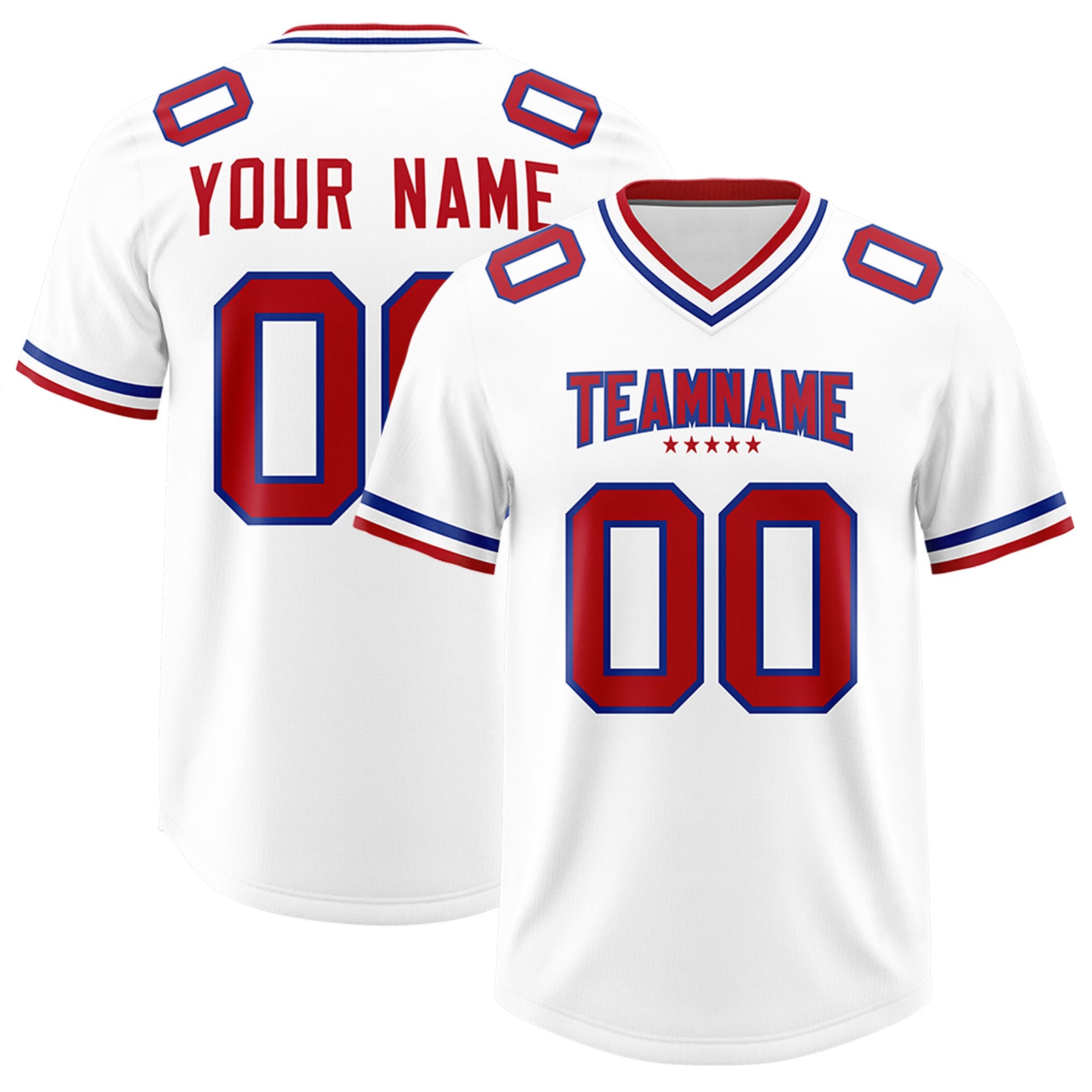 Custom White Classic American Football Jerseys