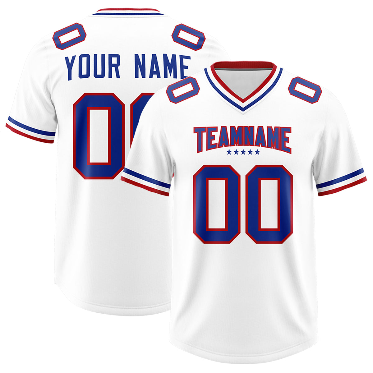Custom White Classic American Football Jerseys