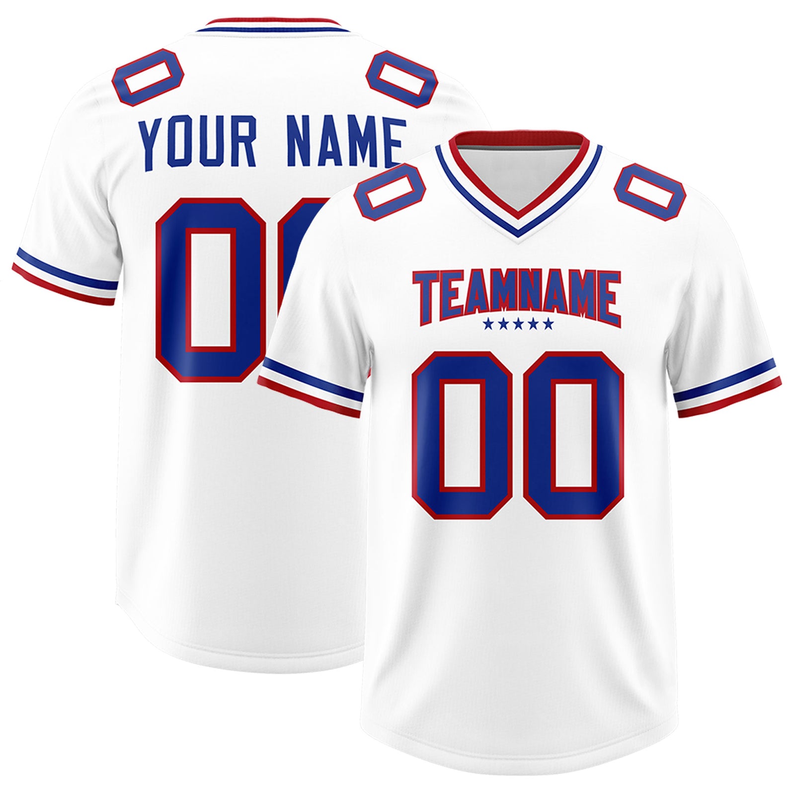 Custom White Classic American Football Jerseys