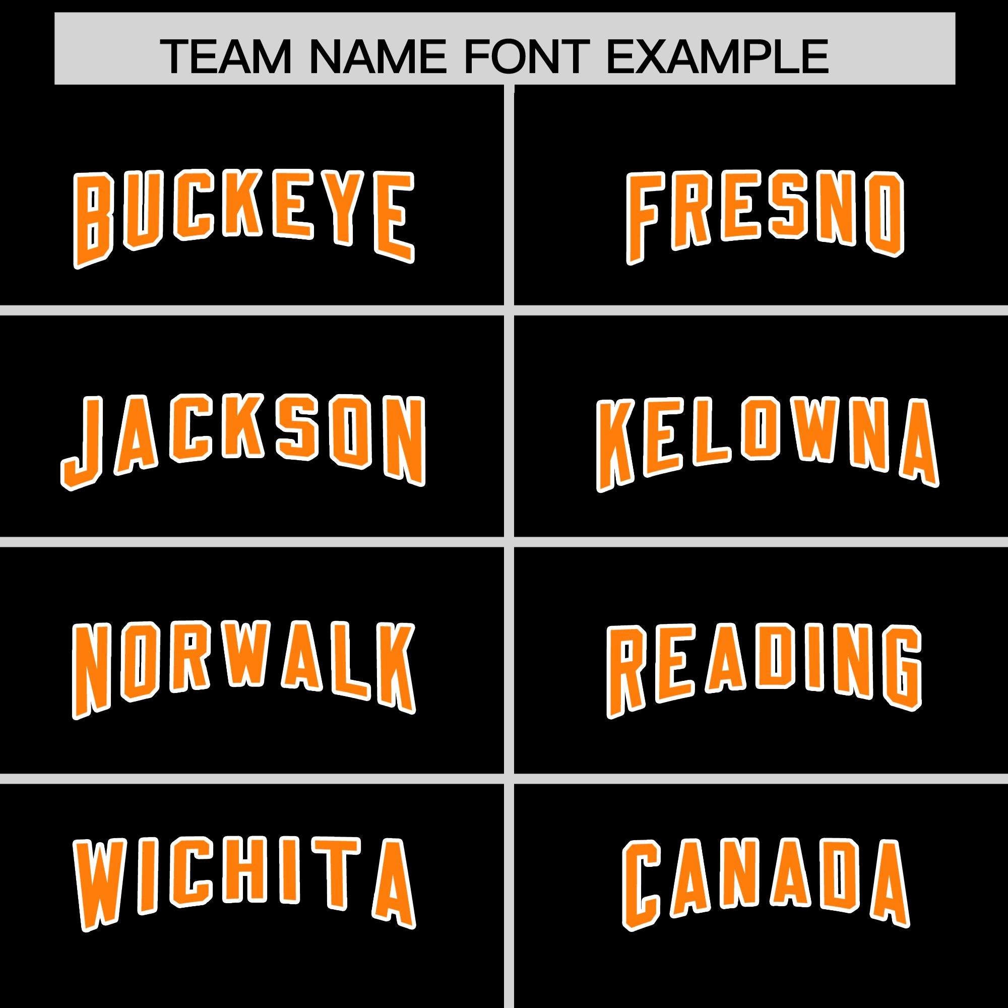 Custom Black Orange Personalized Star Pattern Raglan Sleeves Authentic Football Jersey