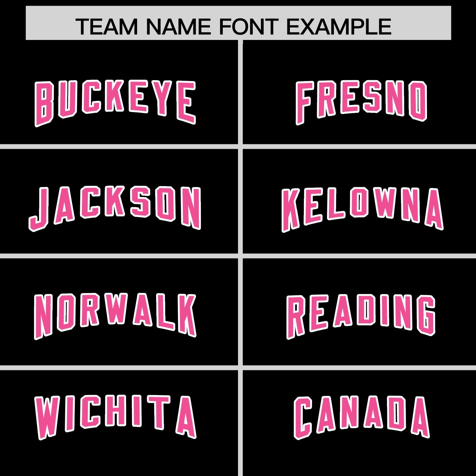 Custom Black Pink Personalized Star Pattern Raglan Sleeves Authentic Football Jersey