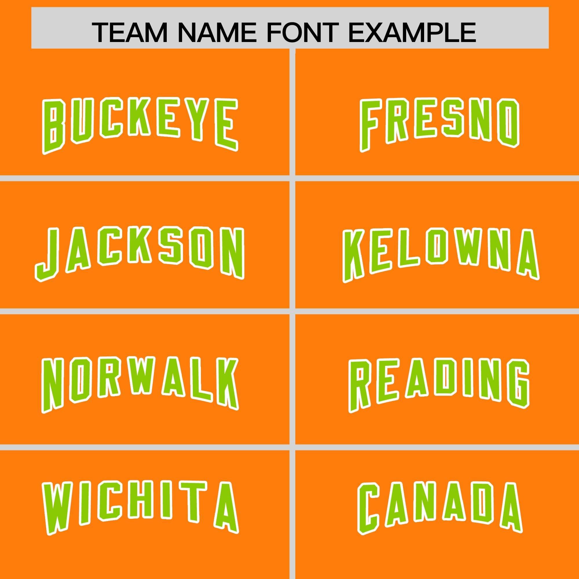 Custom Orange Neon Green Personalized Star Pattern Raglan Sleeves Authentic Football Jersey