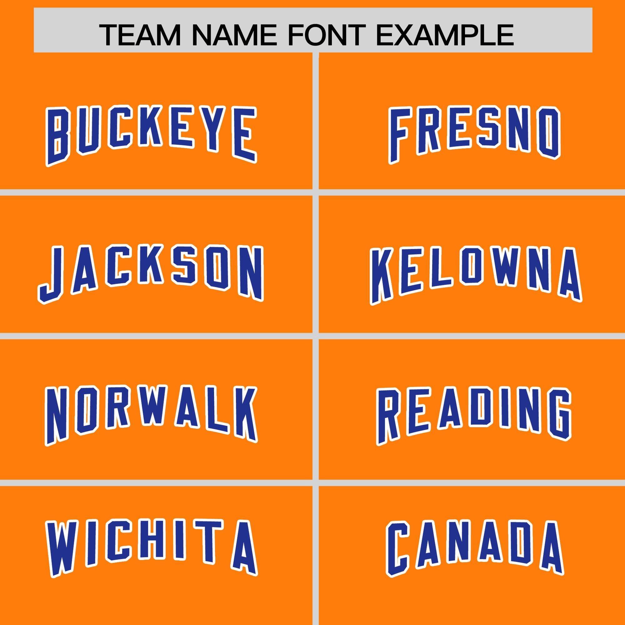 Custom Orange Royal Personalized Star Pattern Raglan Sleeves Authentic Football Jersey