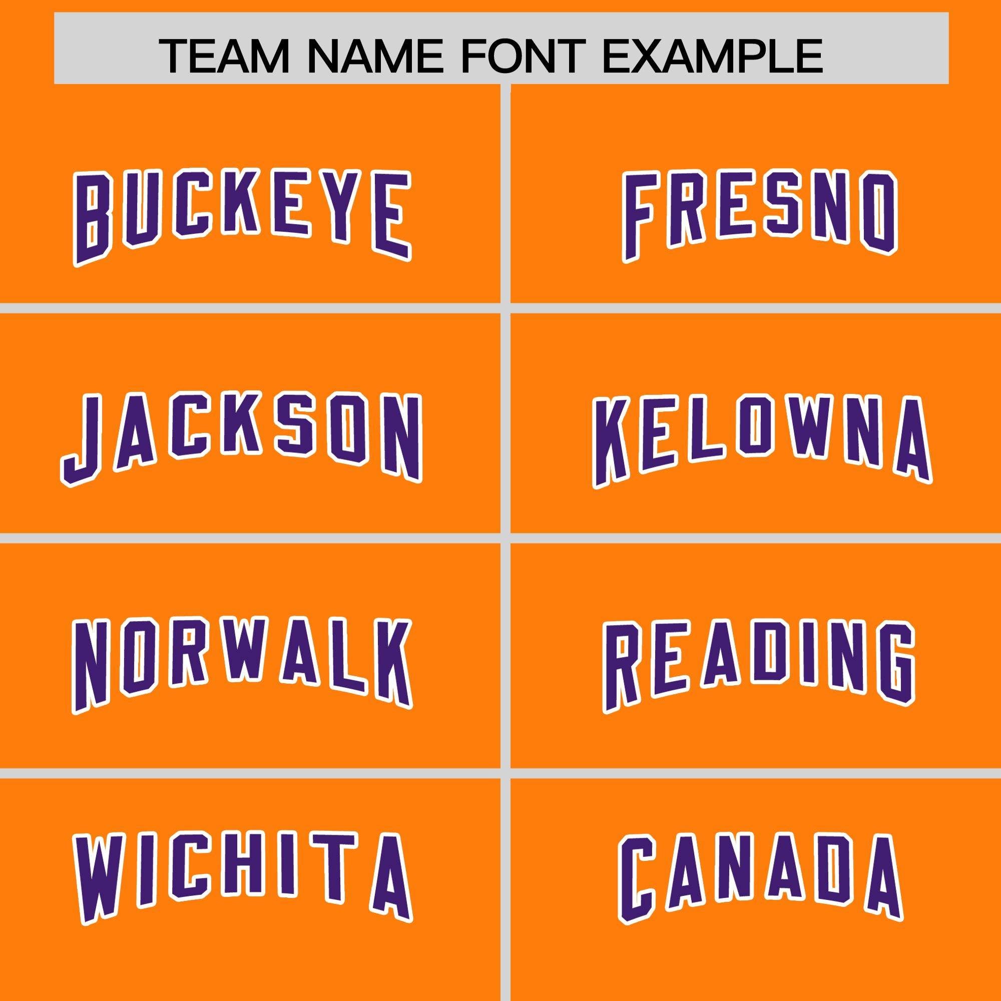 Custom Orange Purple Personalized Star Pattern Raglan Sleeves Authentic Football Jersey