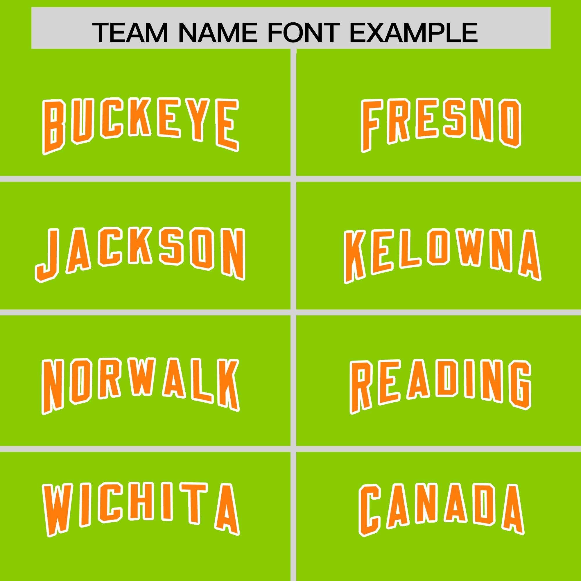 Custom Neon Green Orange Personalized Star Pattern Raglan Sleeves Authentic Football Jersey