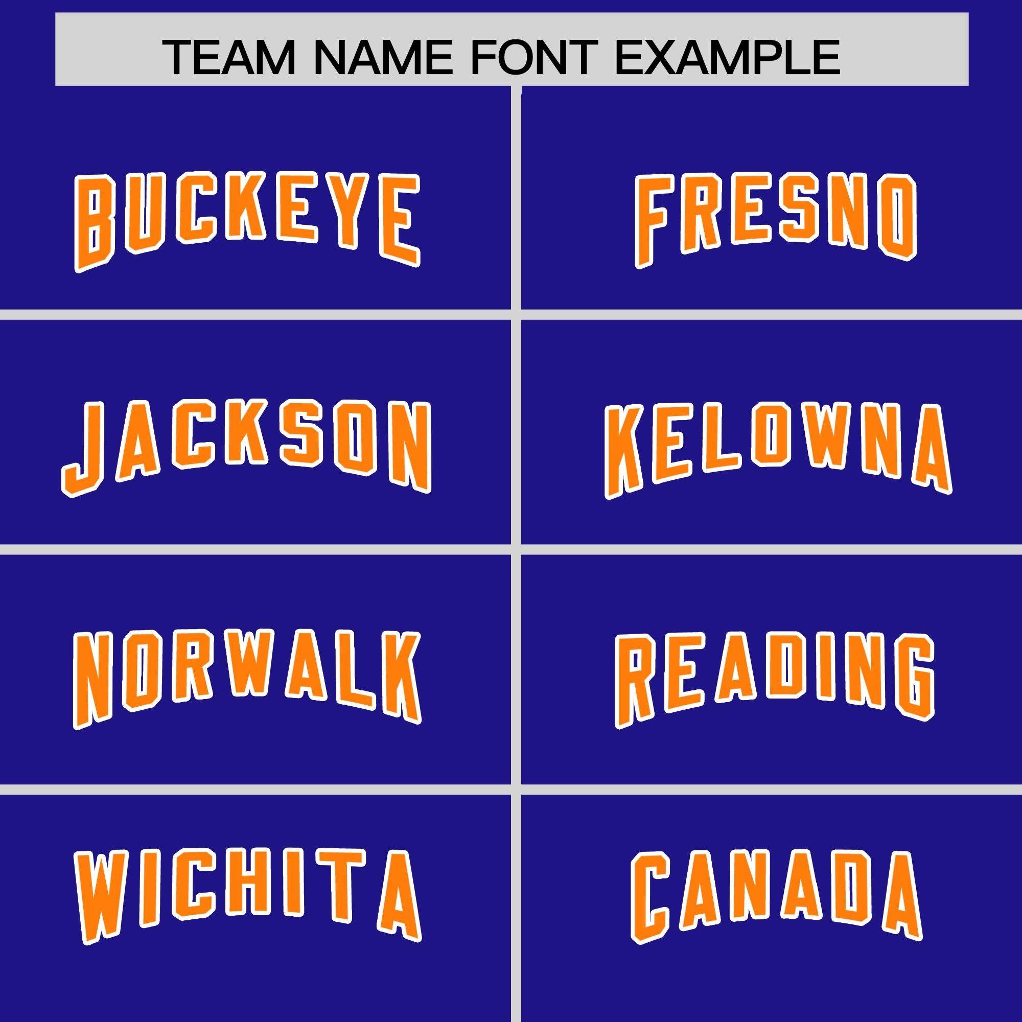 Custom Royal Orange Personalized Star Pattern Raglan Sleeves Authentic Football Jersey