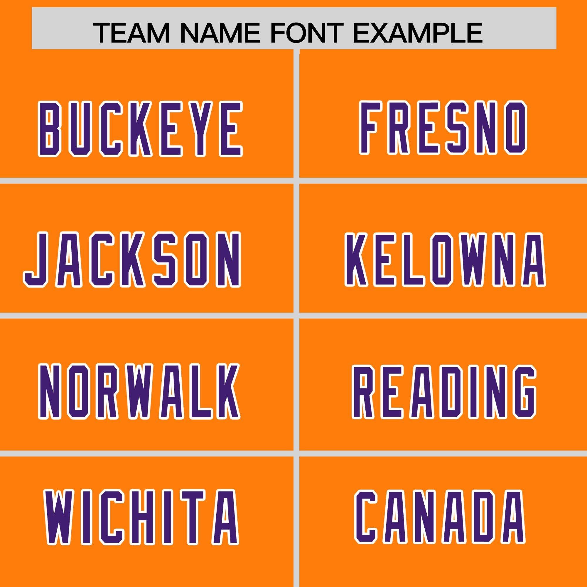 Custom Orange Purple Personalized Star Pattern Raglan Sleeves Authentic Football Jersey