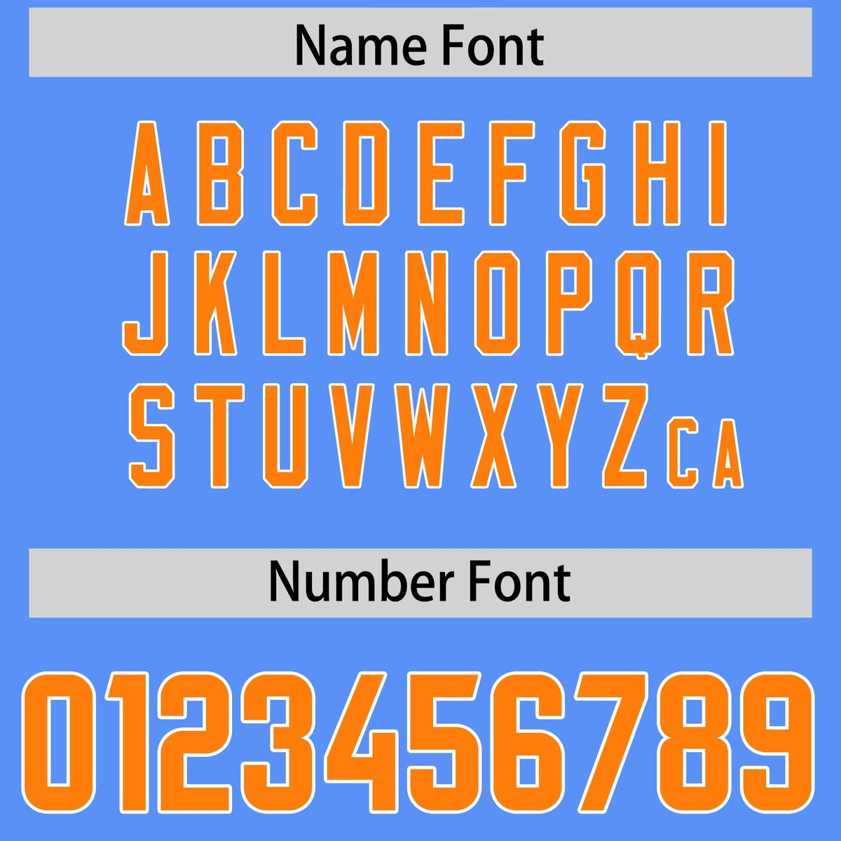 Custom Powder Blue Orange Personalized Star Pattern Raglan Sleeves Authentic Football Jersey