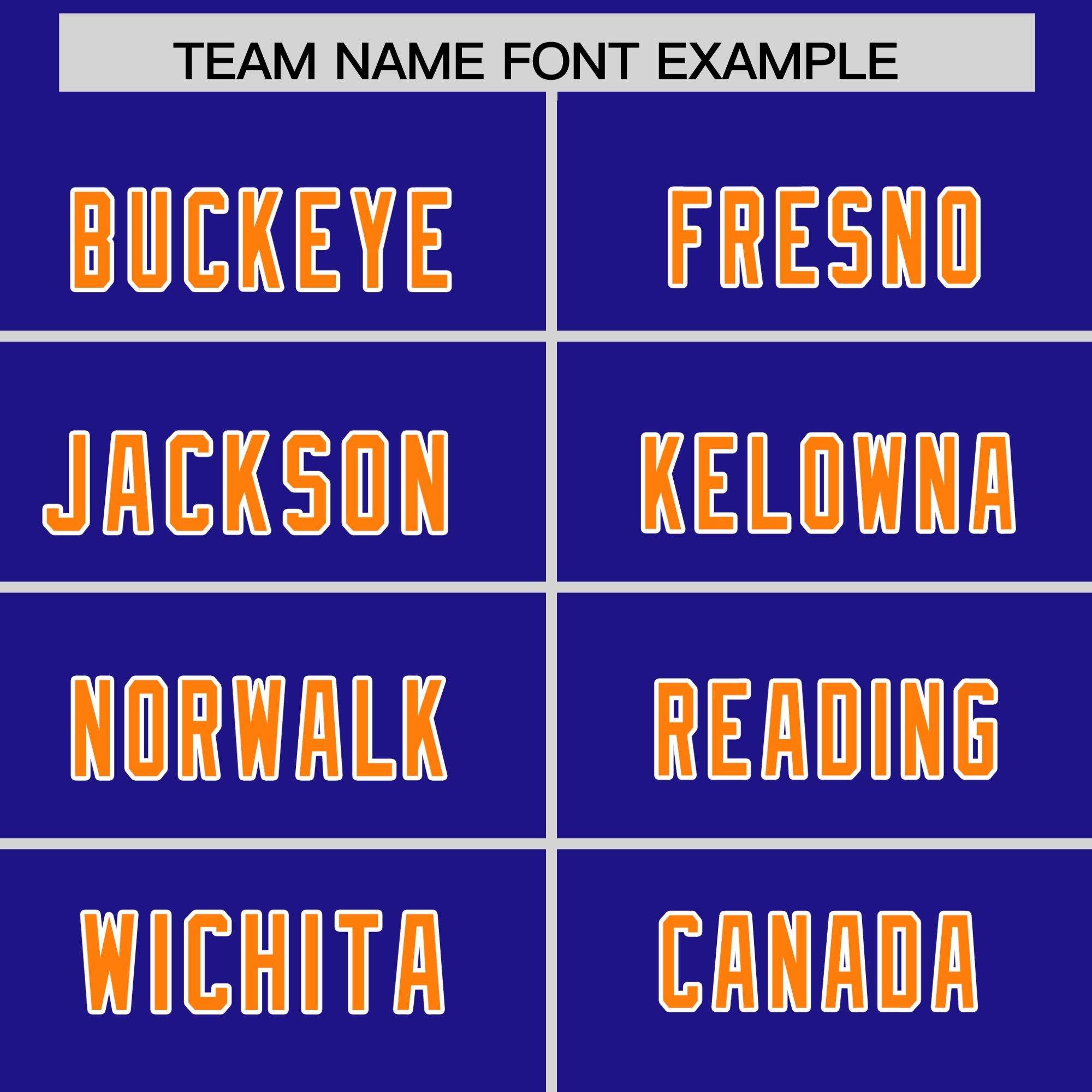 Custom Royal Orange Personalized Star Pattern Raglan Sleeves Authentic Football Jersey