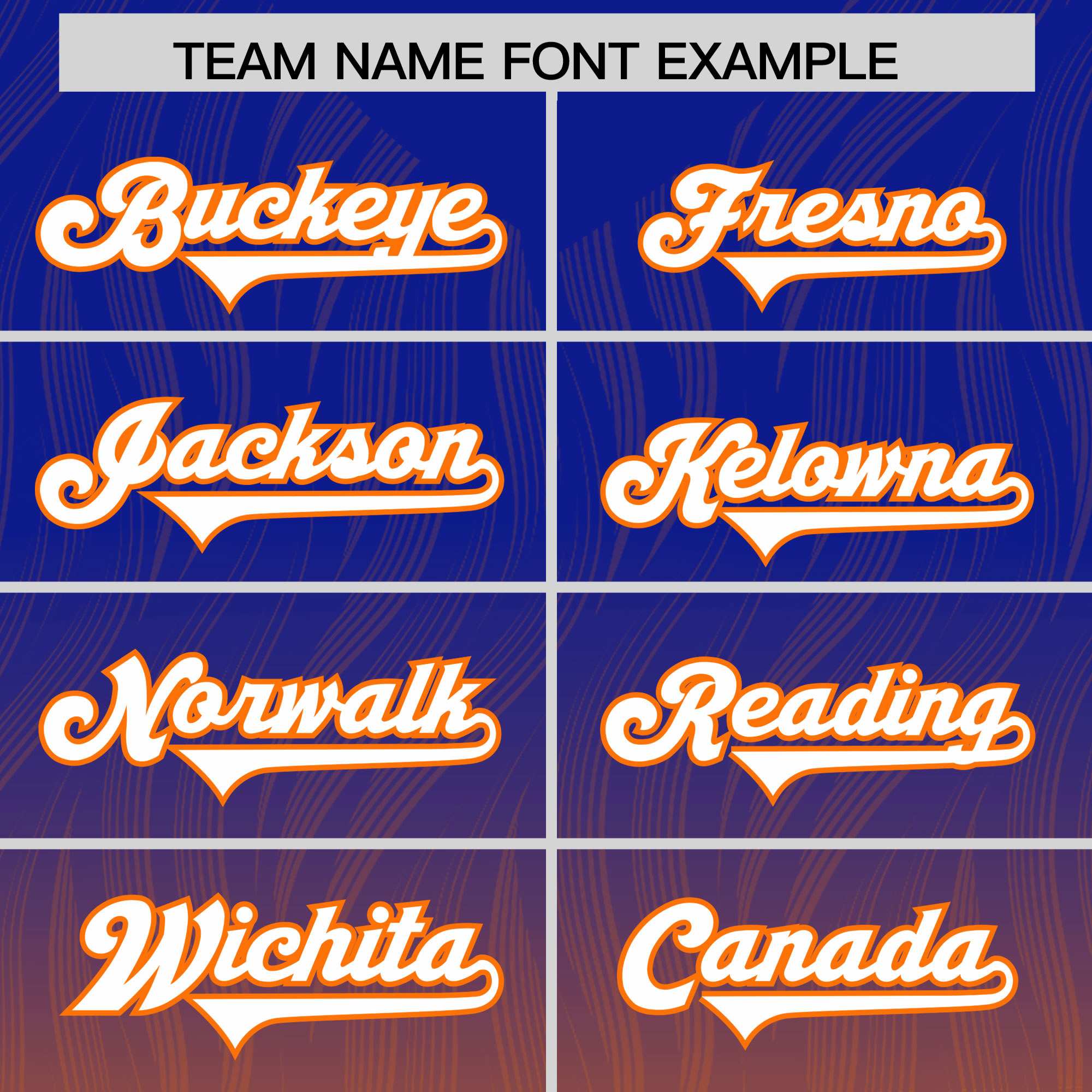 Custom Royal Orange Gradient Fashion Outdoor Authentic Football Jersey