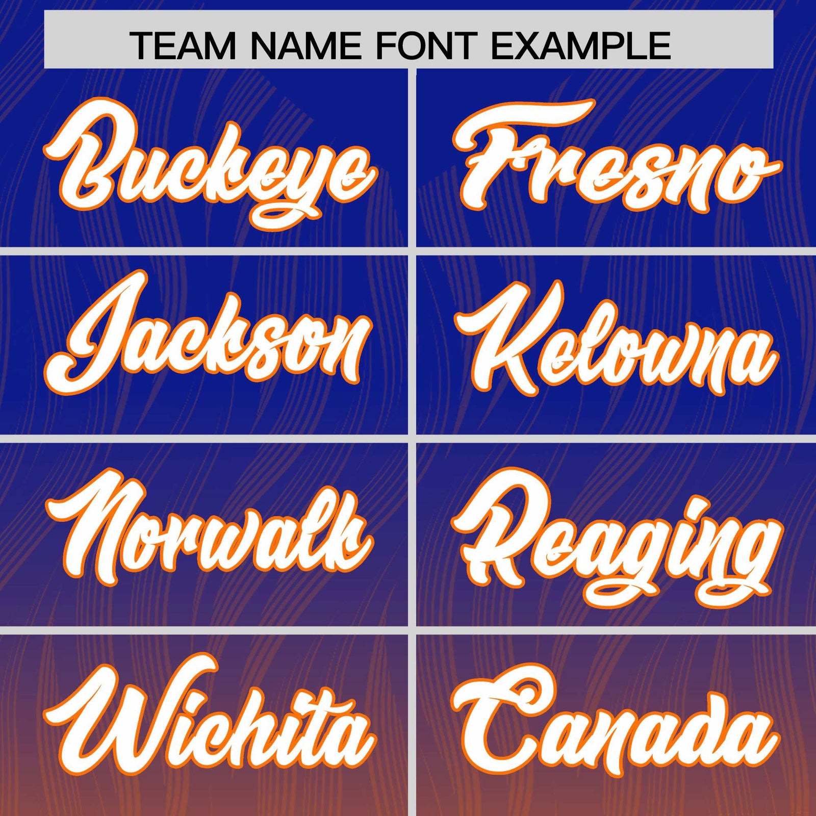 Custom Royal Orange Gradient Fashion Outdoor Authentic Football Jersey