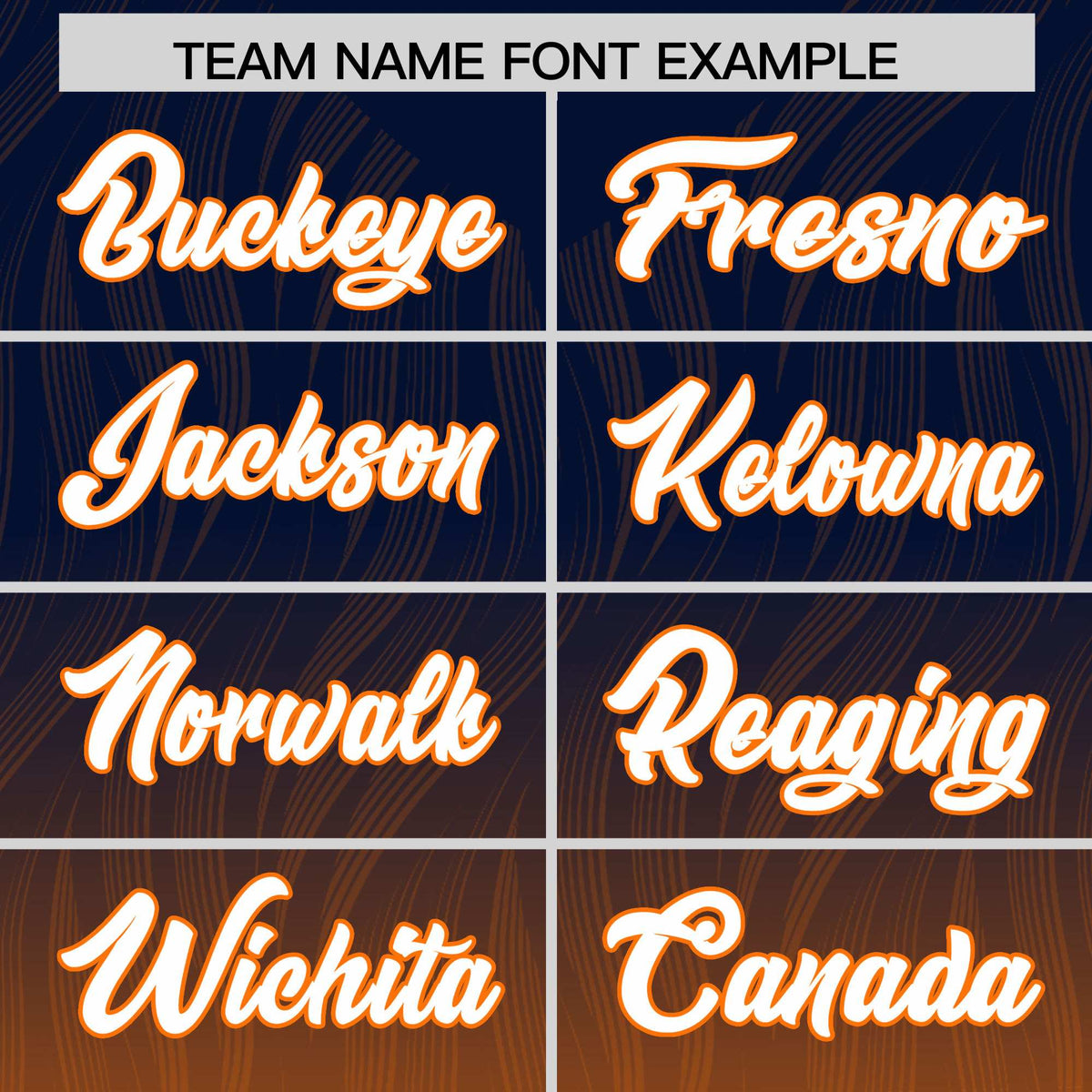 Custom Navy Orange Gradient Fashion Outdoor Authentic Football Jersey