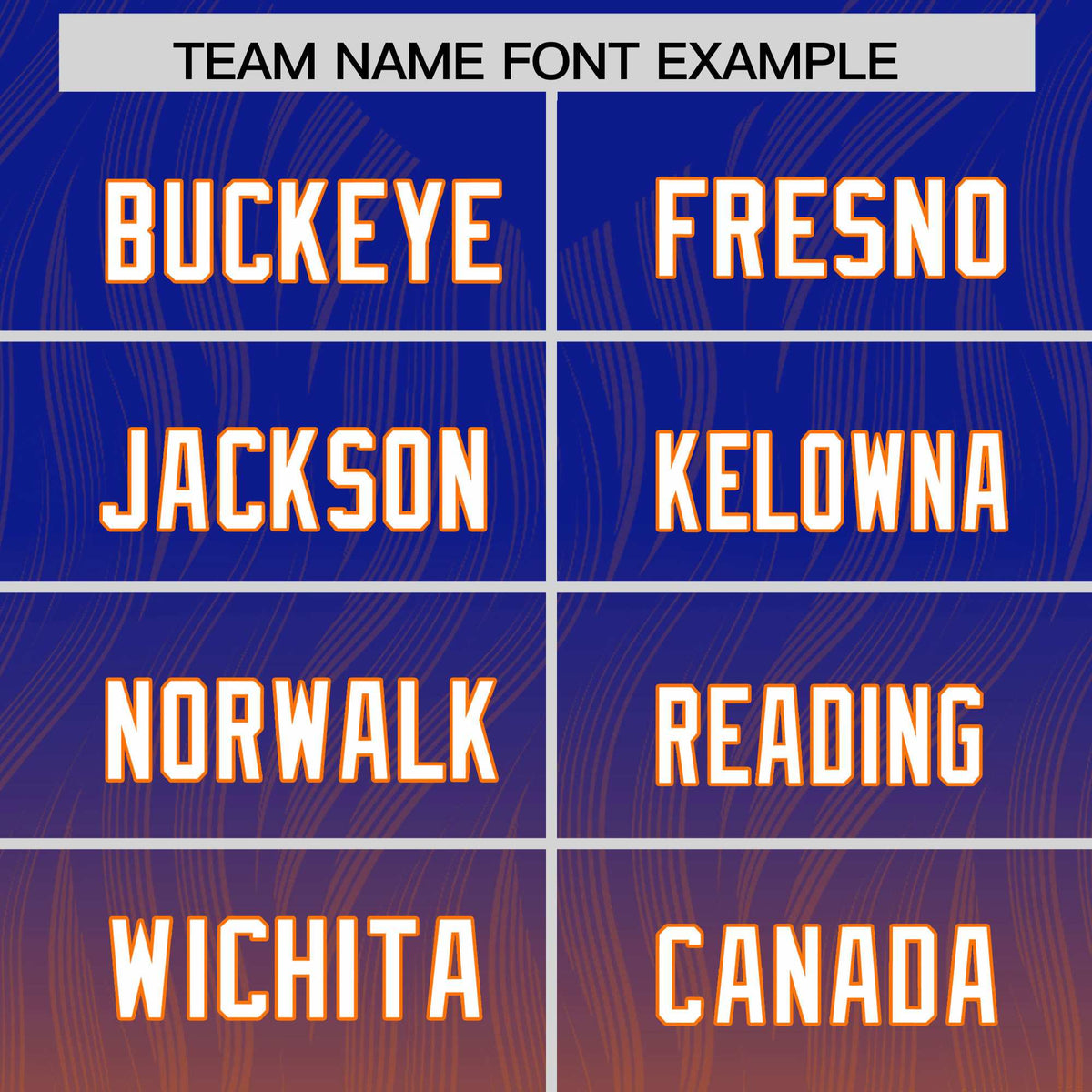 Custom Royal Orange Gradient Fashion Outdoor Authentic Football Jersey