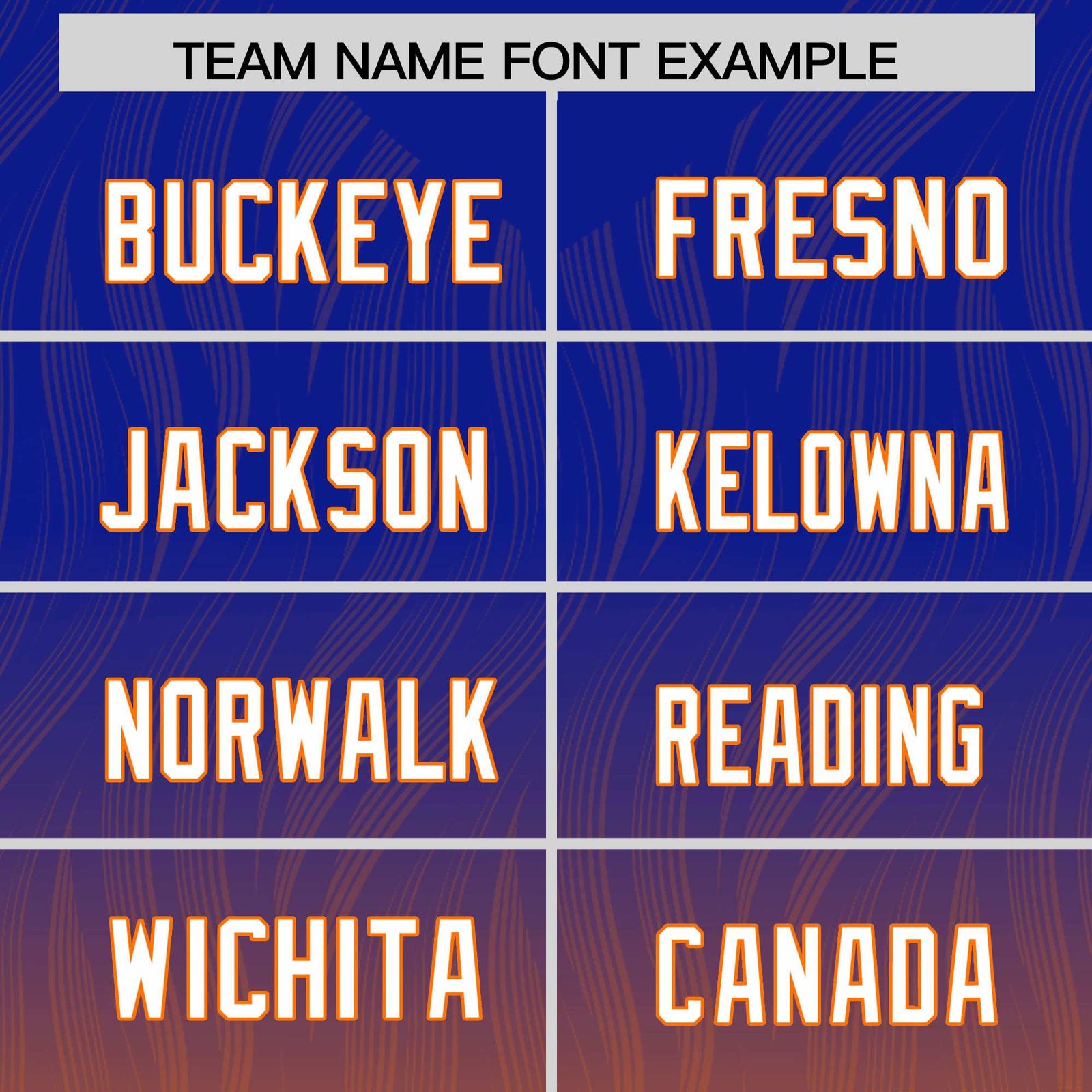 Custom Royal Orange Gradient Fashion Outdoor Authentic Football Jersey