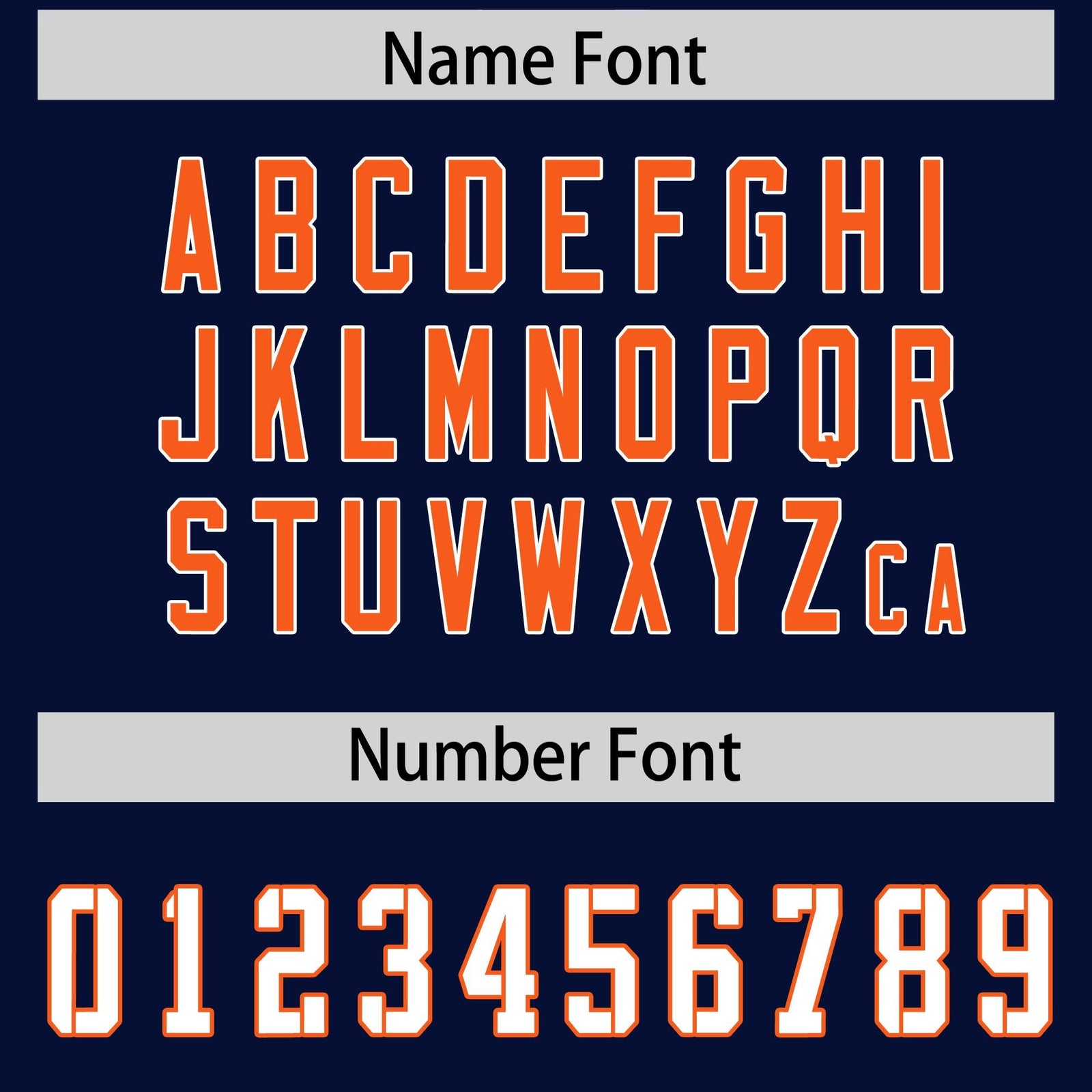 Custom Navy Orange Side Stripe Pattern Authentic Football Jersey