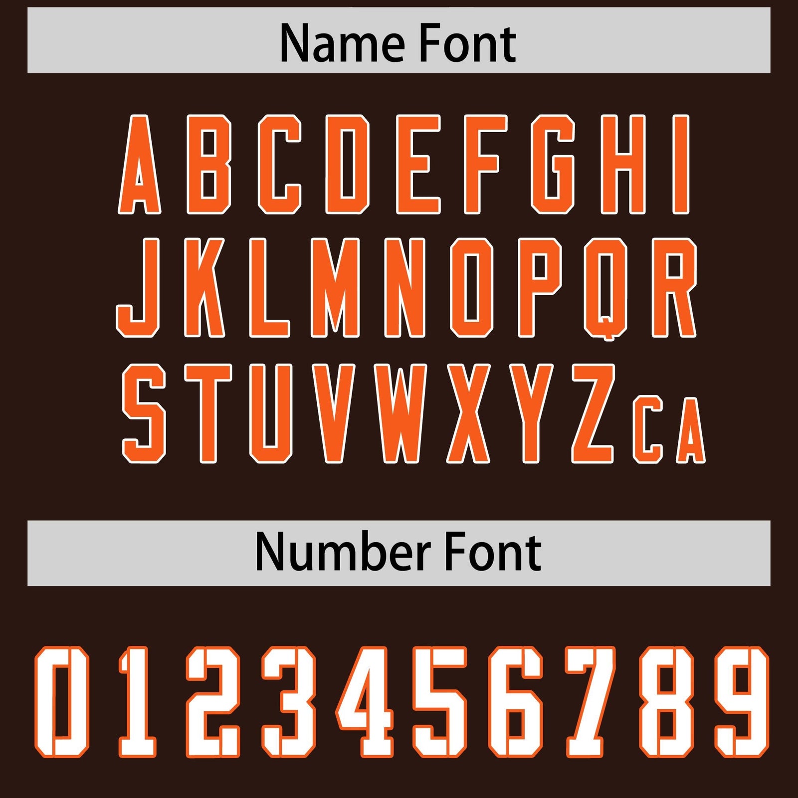 Custom Brown Orange Side Stripe Pattern Authentic Football Jersey