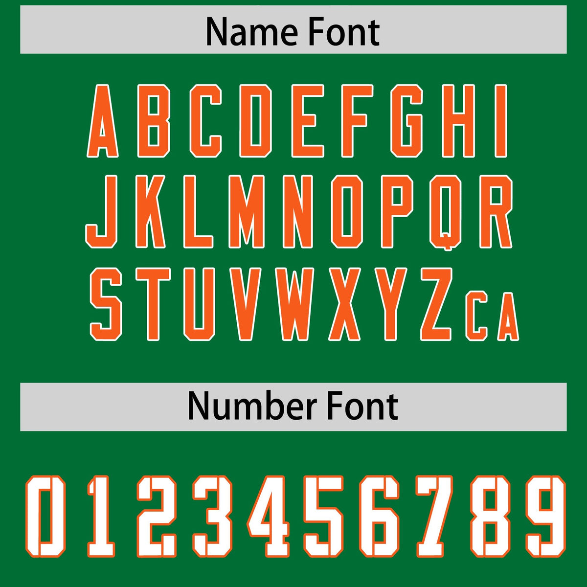 Custom Kelly Green Orange Side Stripe Pattern Authentic Football Jersey