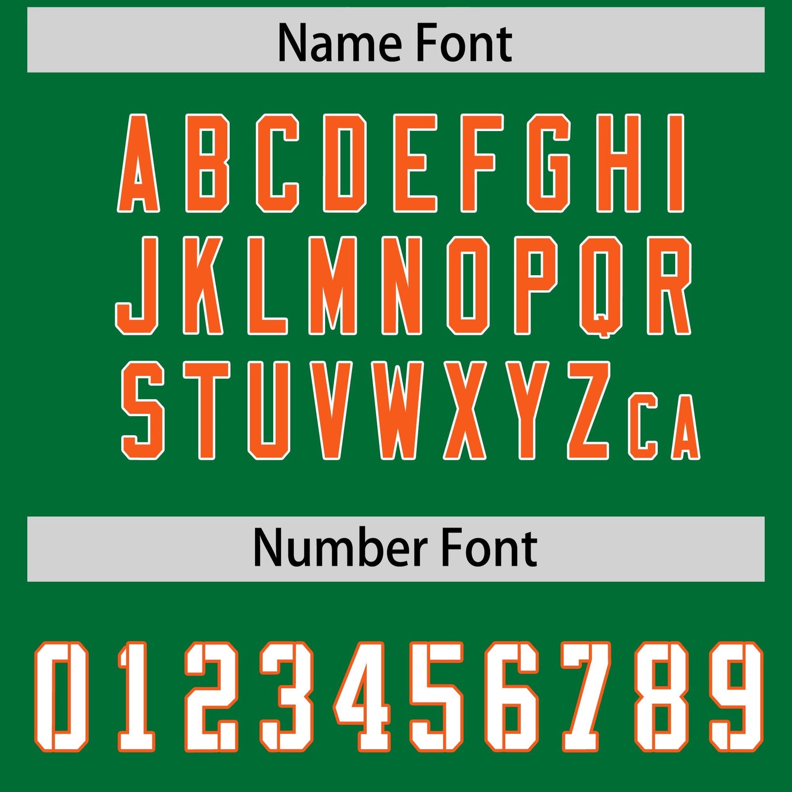 Custom Kelly Green Orange Side Stripe Pattern Authentic Football Jersey