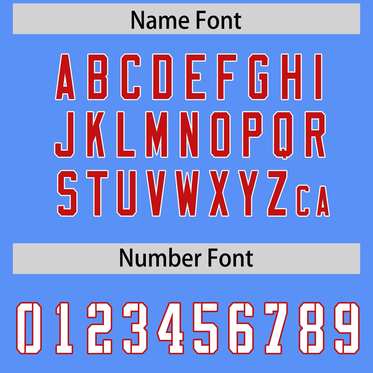 Custom Powder Blue Red Side Stripe Pattern Authentic Football Jersey