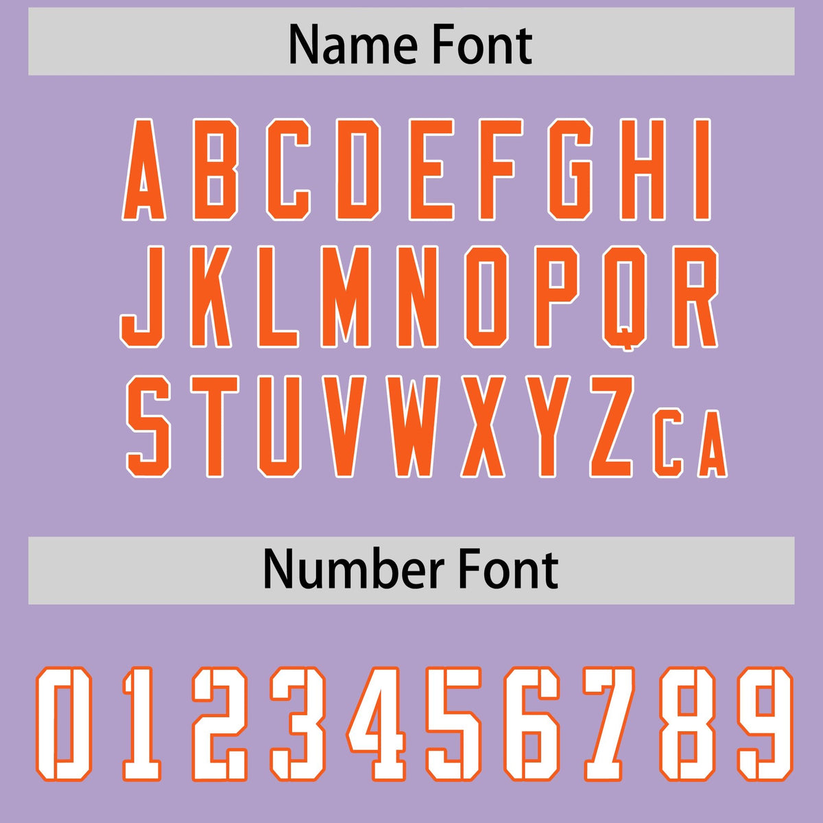 Custom Light Purple Orange Side Stripe Pattern Authentic Football Jersey