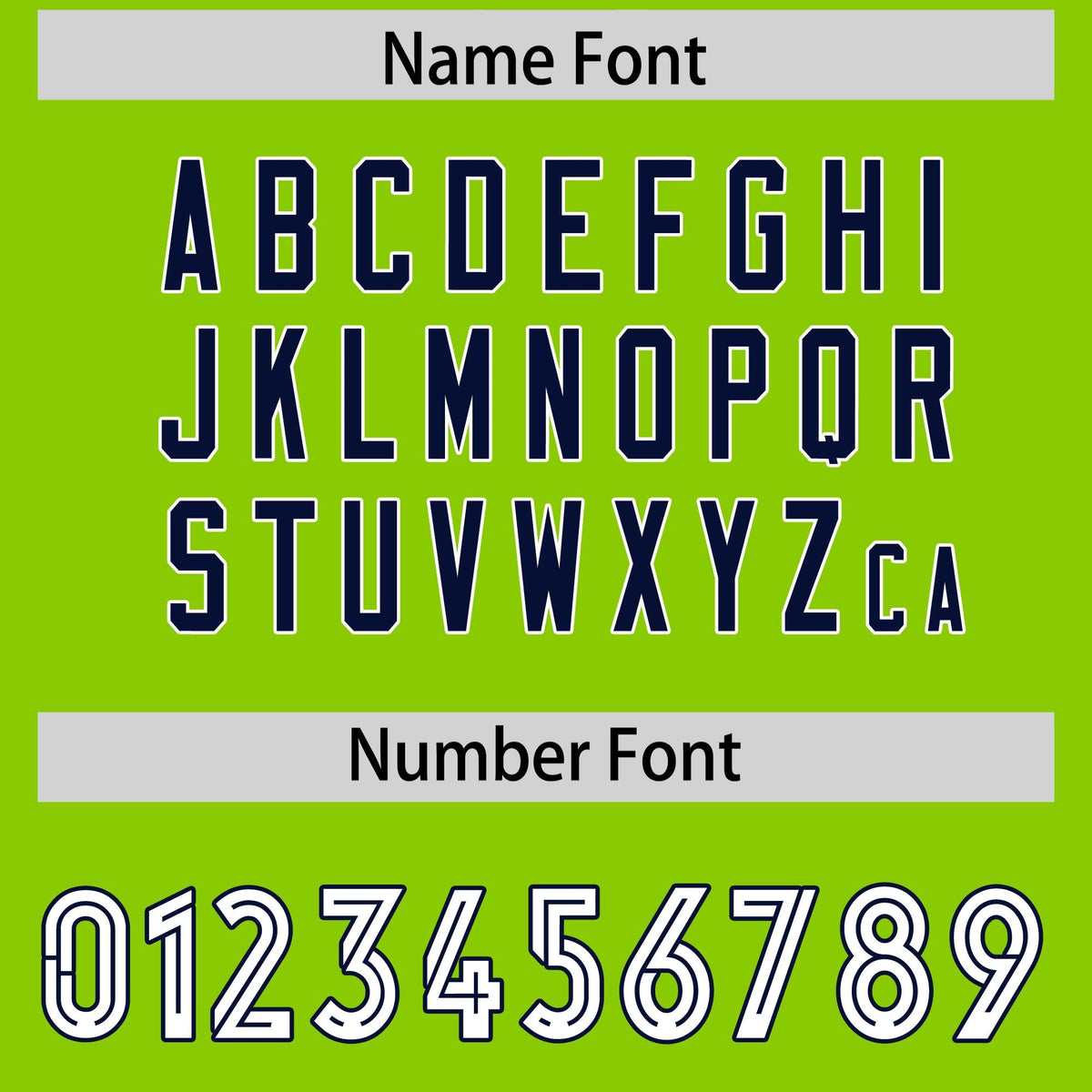 Custom Neon Green Navy Side Stripe Pattern Authentic Football Jersey