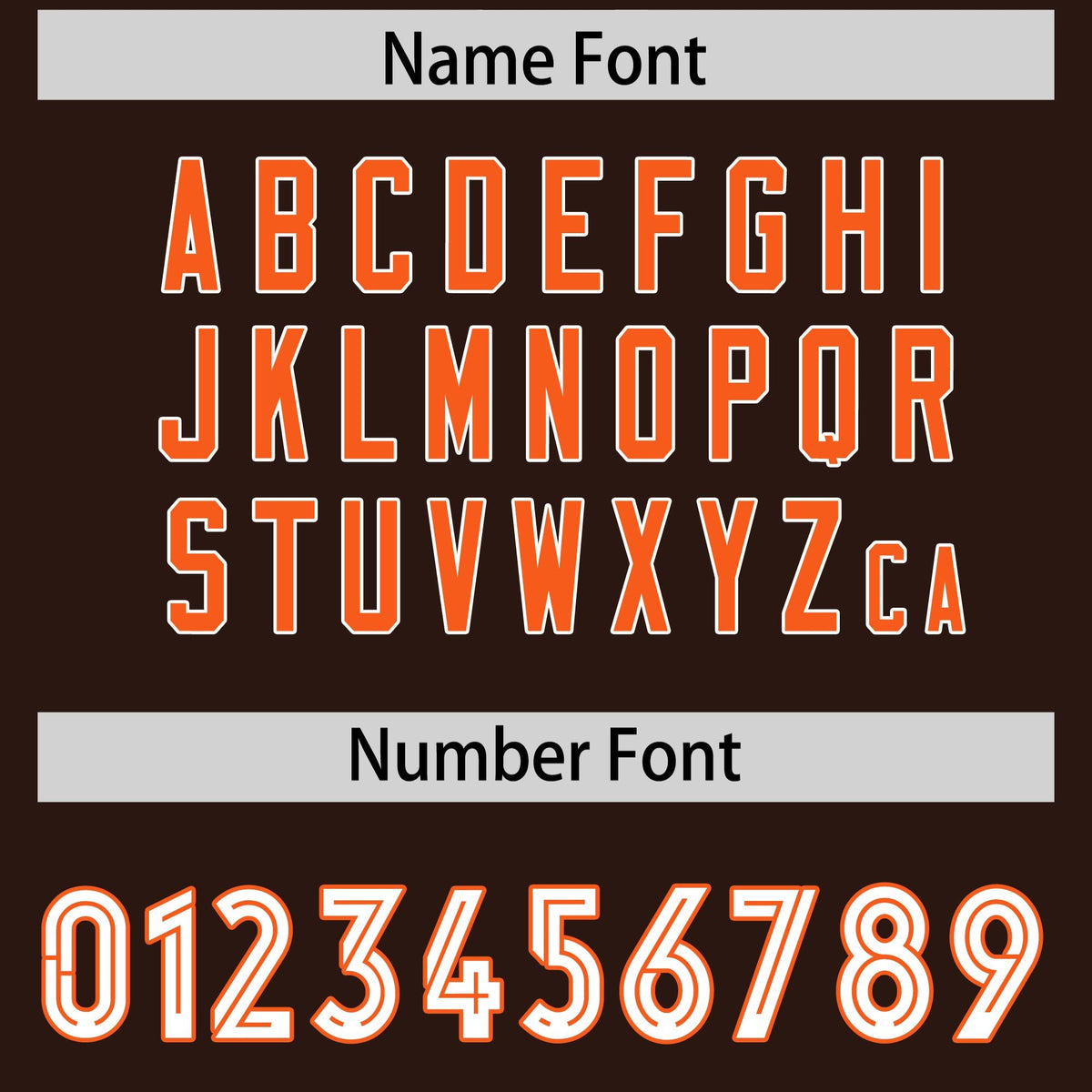 Custom Brown Orange Side Stripe Pattern Authentic Football Jersey