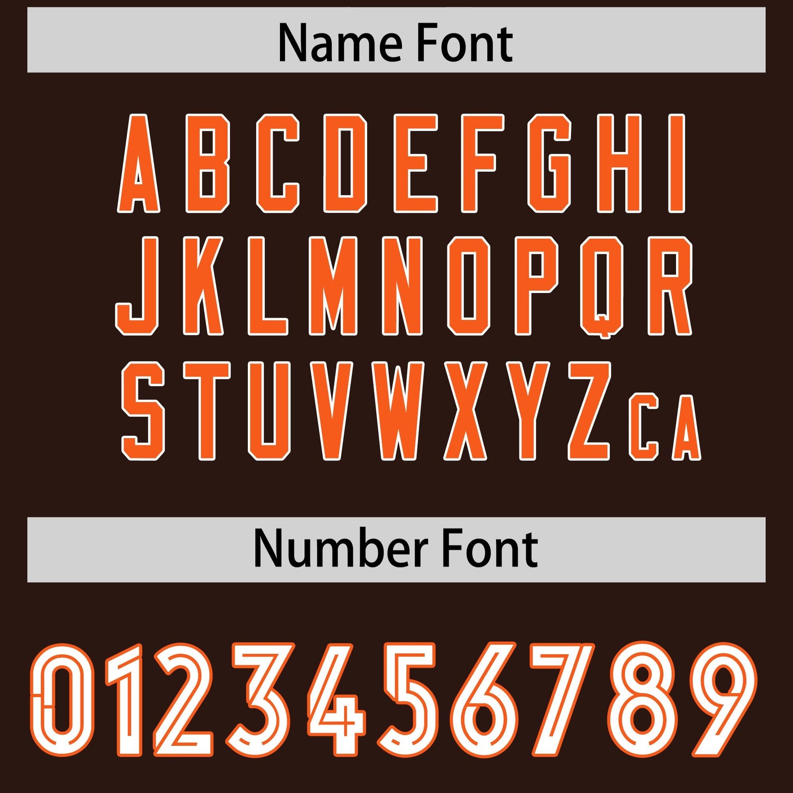 Custom Brown Orange Side Stripe Pattern Authentic Football Jersey