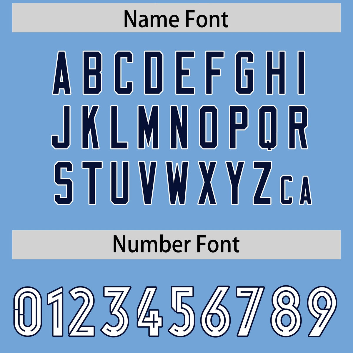 Custom Powder Blue Navy Side Stripe Pattern Authentic Football Jersey