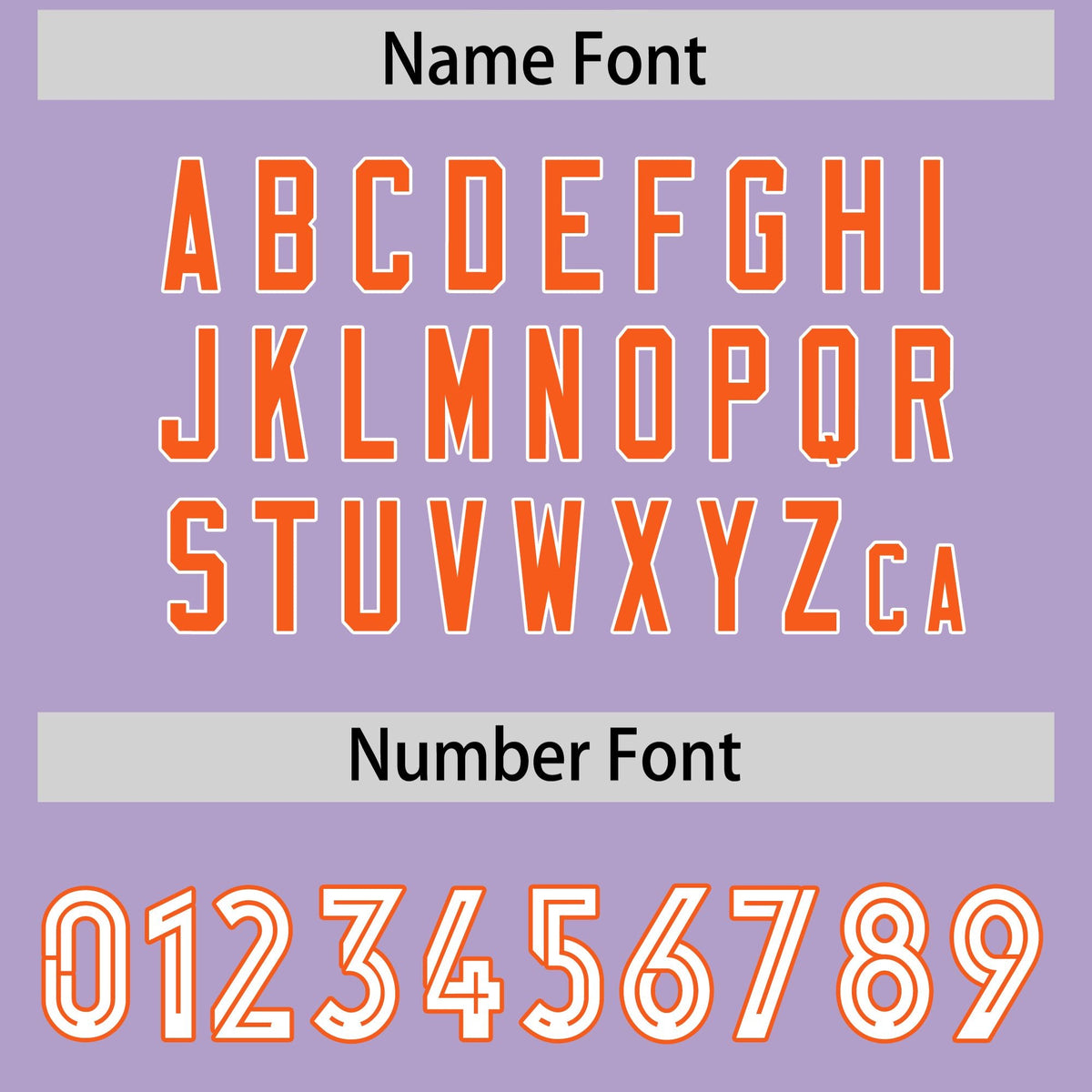 Custom Light Purple Orange Side Stripe Pattern Authentic Football Jersey