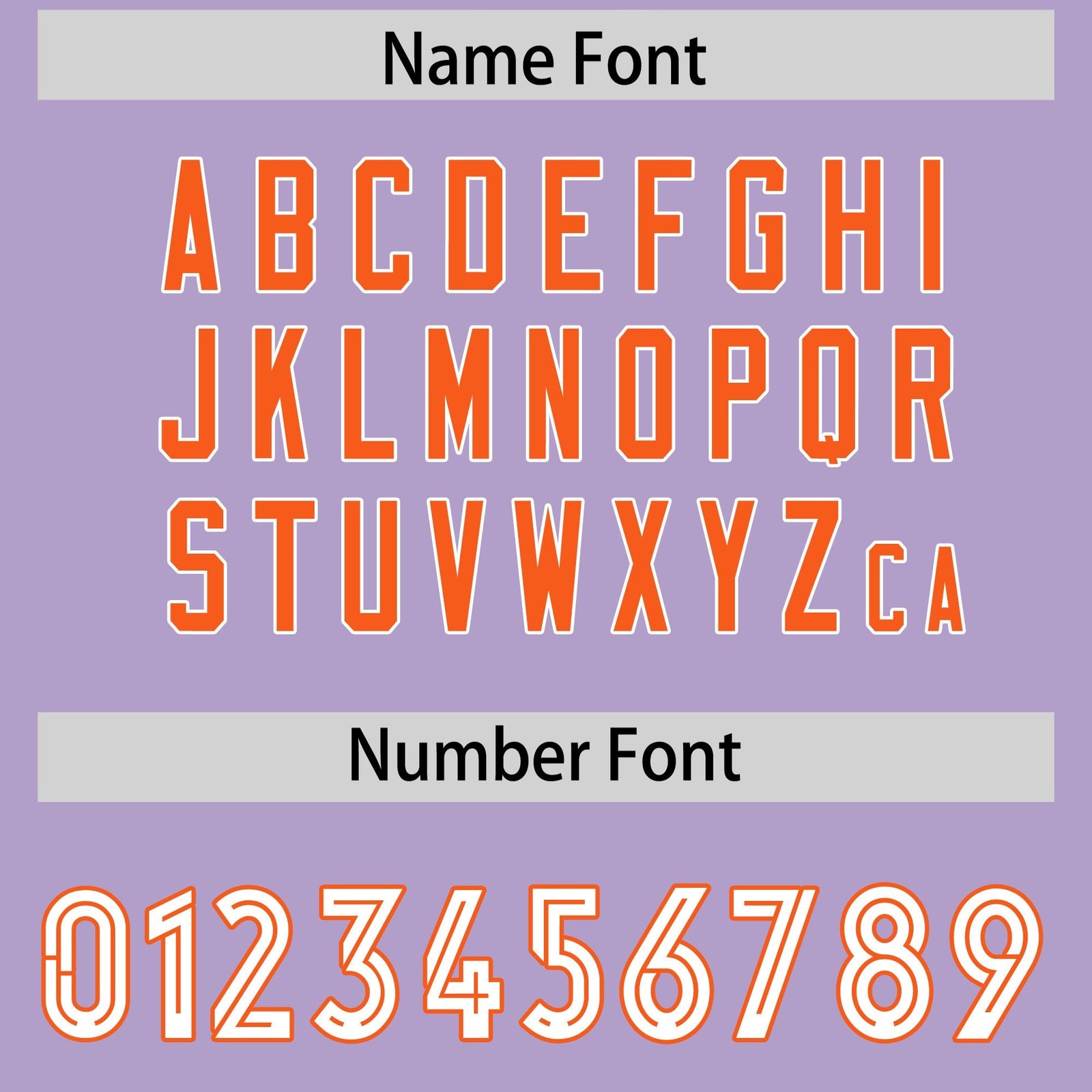 Custom Light Purple Orange Side Stripe Pattern Authentic Football Jersey