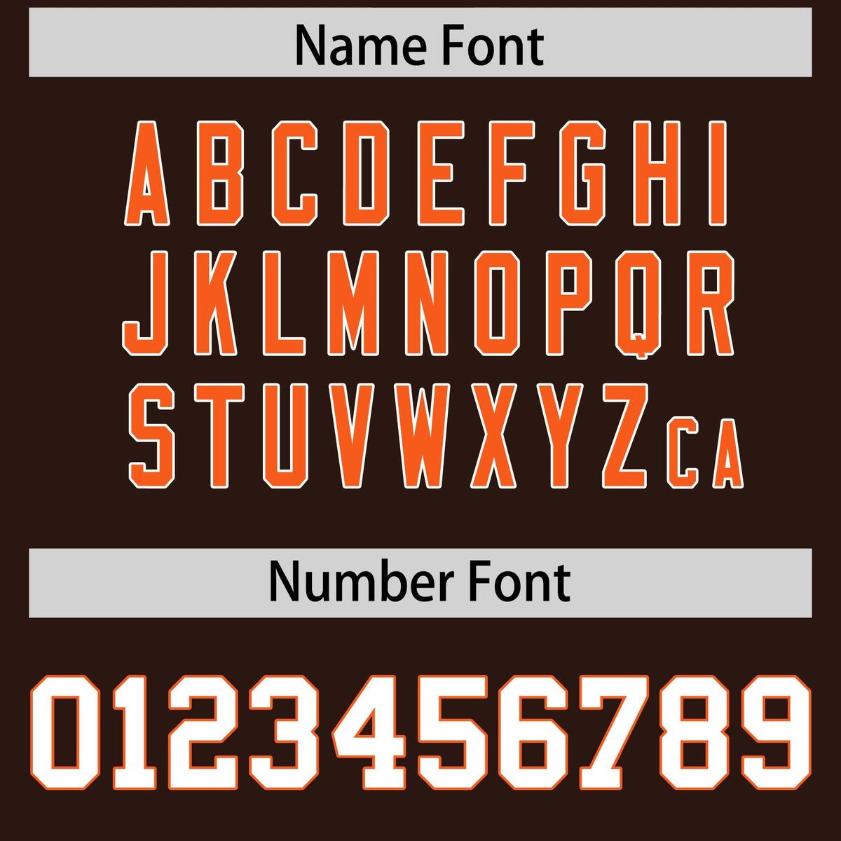 Custom Brown Orange Side Stripe Pattern Authentic Football Jersey