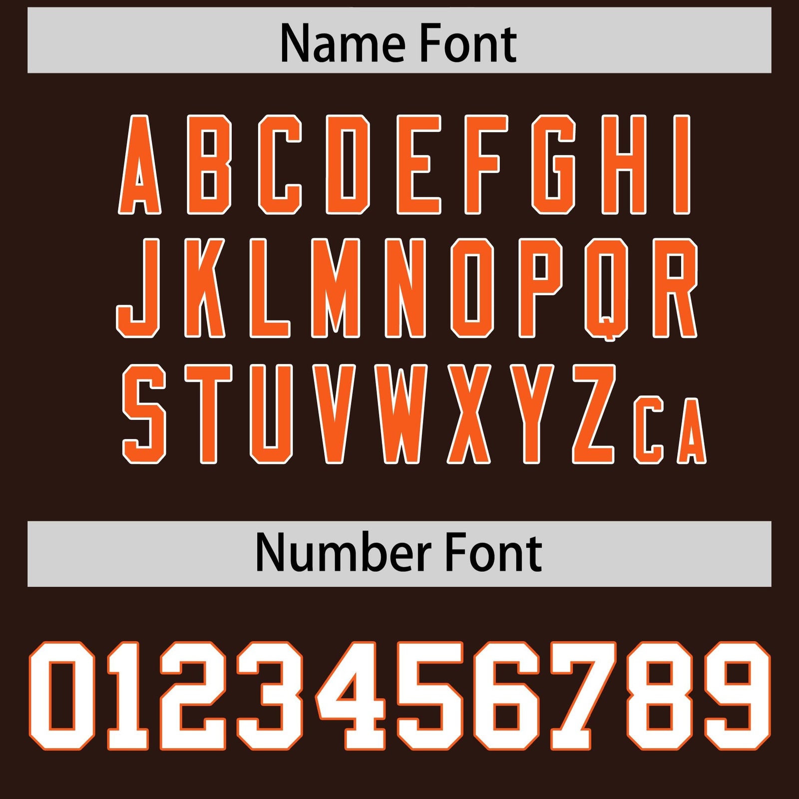 Custom Brown Orange Side Stripe Pattern Authentic Football Jersey