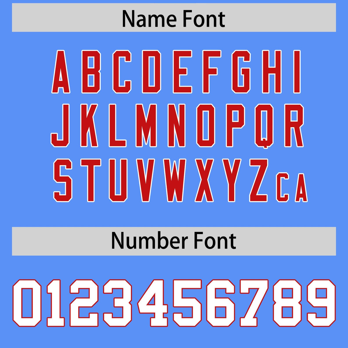 Custom Powder Blue Red Side Stripe Pattern Authentic Football Jersey