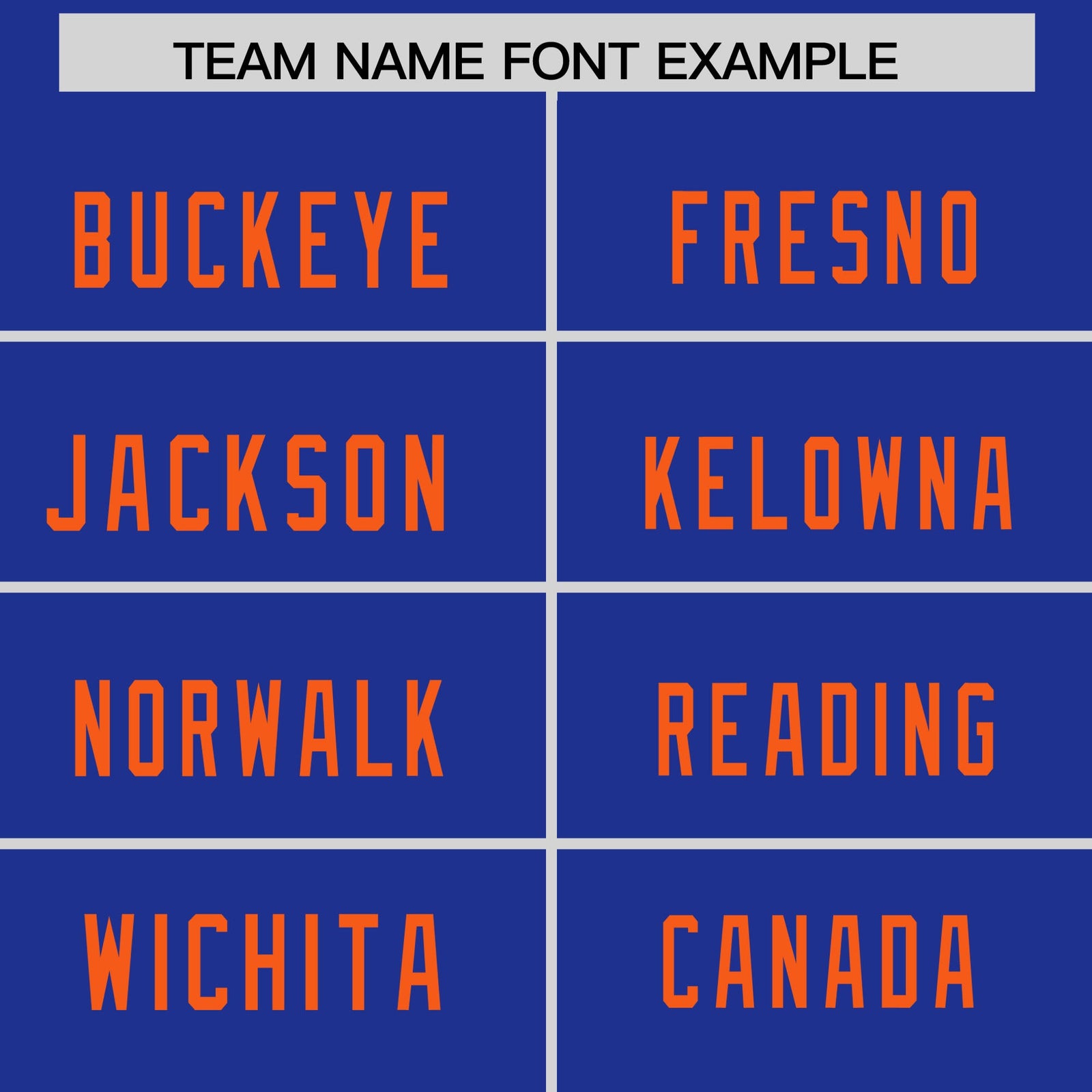 Custom Royal Orange Personalized Neckline Square Classic Authentic Football Jersey